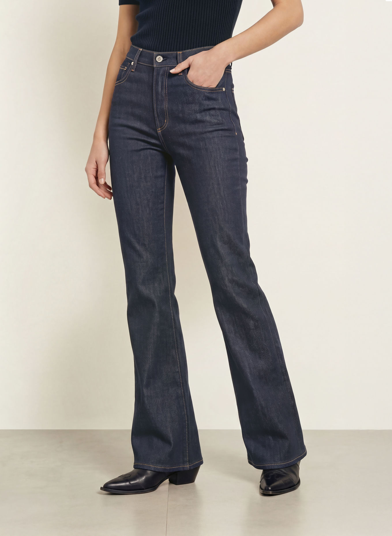 CITIZENS of HUMANITY Jeansy bootcut LILAH: inkrn inky rinse (dk indigo)