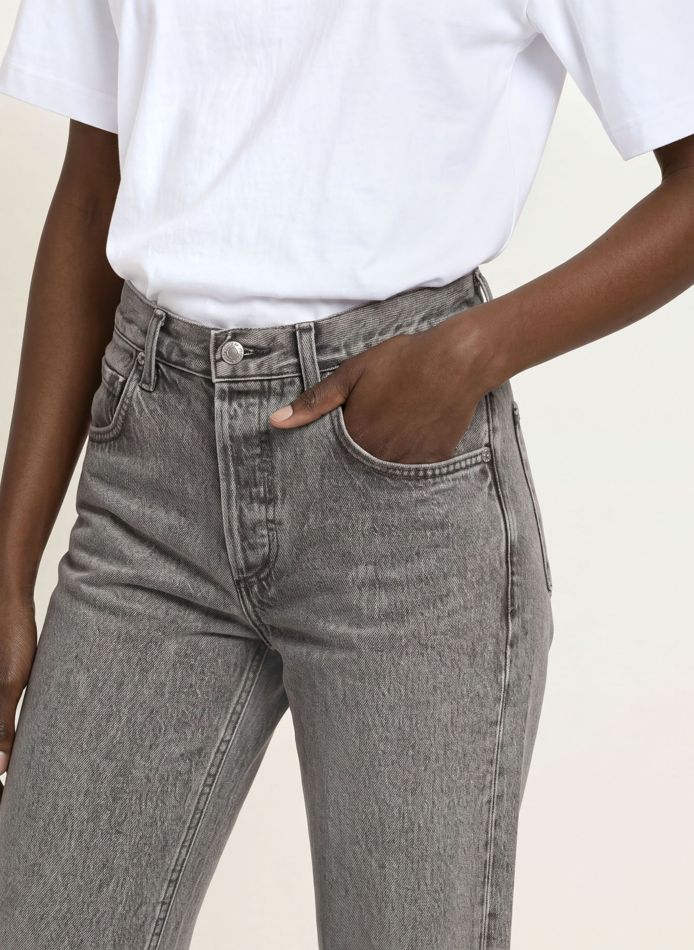 CITIZENS of HUMANITY Jeansy straight 90S FRENCH: lumie lumiere (washed black)