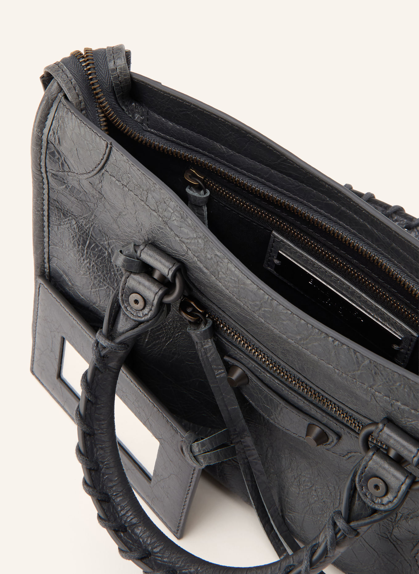 BALENCIAGA LE CITY BAG SMALL Handbag: DARK GRAY