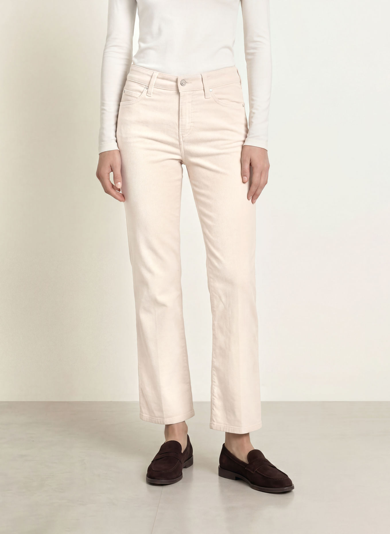 CAMBIO Cordhose FRANCESCA: CREME