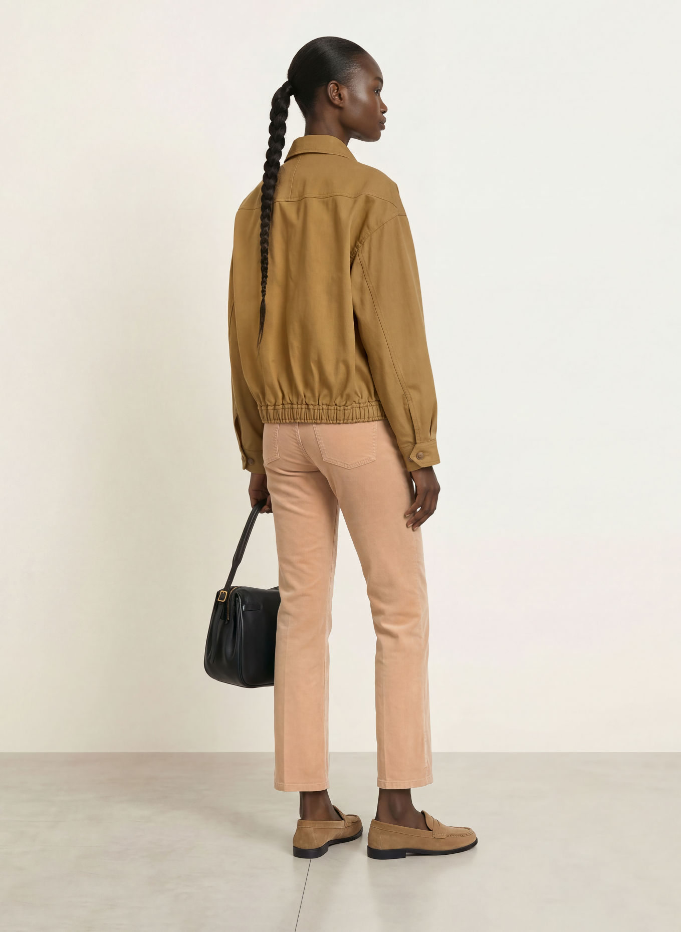 CAMBIO Pantalon en velours côtelé FRANCESCA: BEIGE