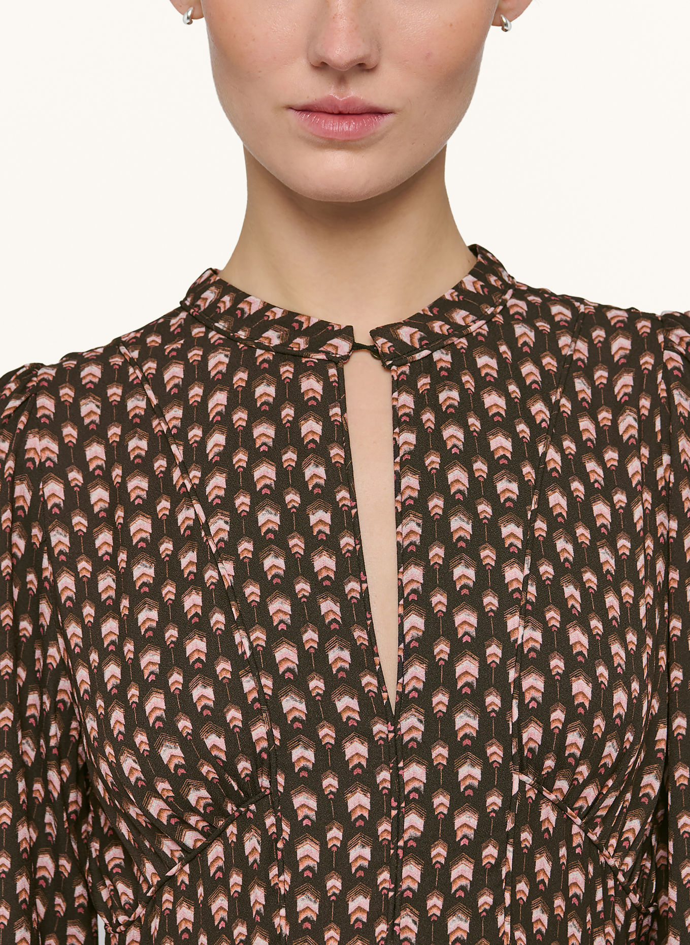 dea kudibal Kleid ANDREA: SCHWARZ / ROSÉGOLD / BRAUN