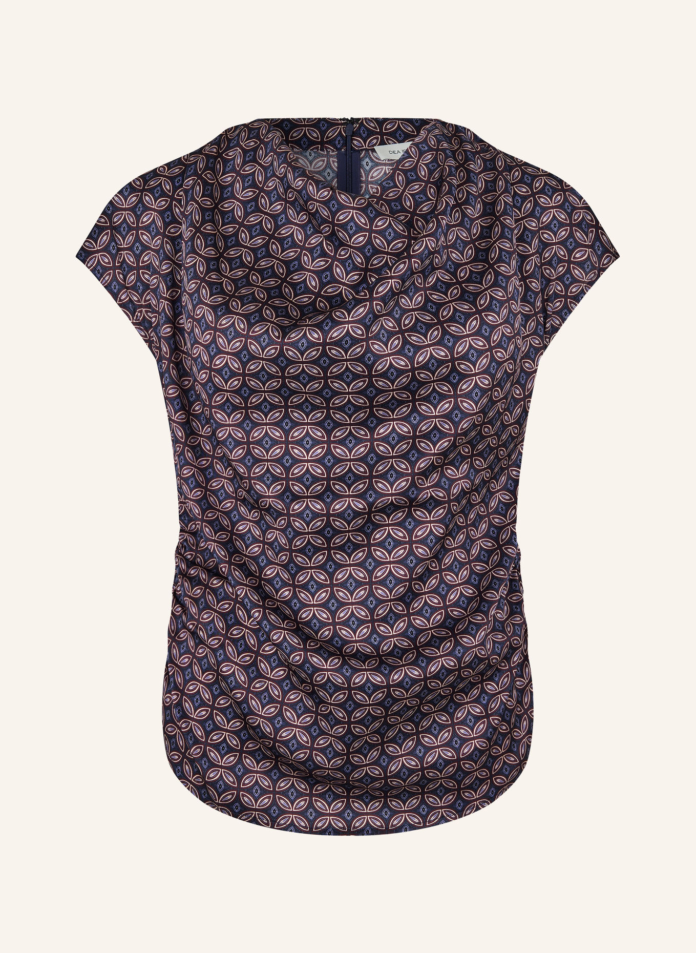 dea kudibal Blusenshirt ANNE mit Seide: DUNKELBLAU / ROSÉ / DUNKELROT