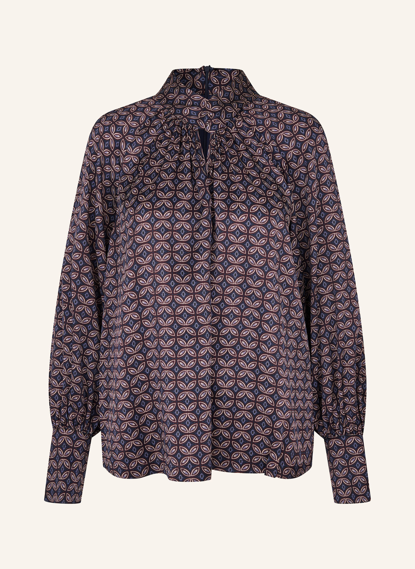 dea kudibal Blusenshirt MADELAINE mit Seide: DUNKELBLAU / ROSÉ / DUNKELROT