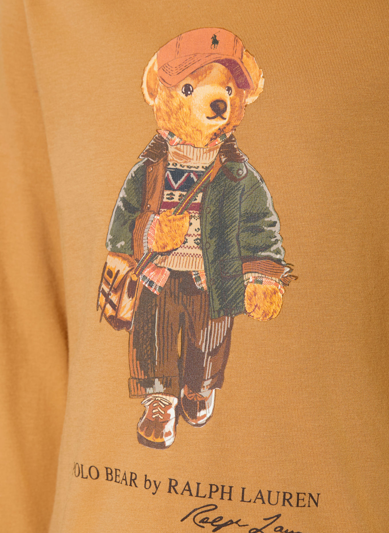POLO RALPH LAUREN Longsleeve: CAMEL / LACHS / DUNKELGRÜN