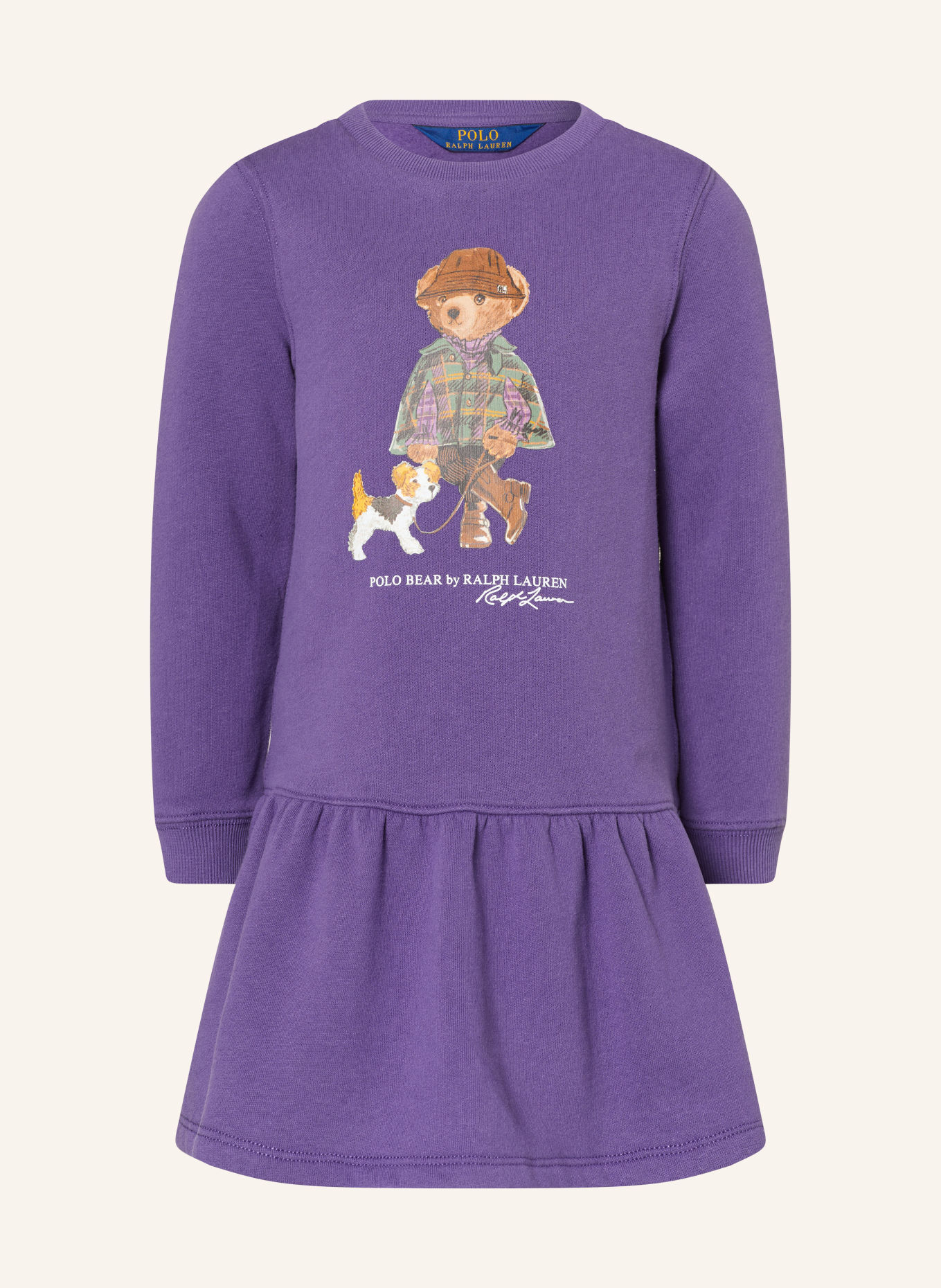 POLO RALPH LAUREN Sweatjurk: PAARS / BRUIN / DONKERGROEN