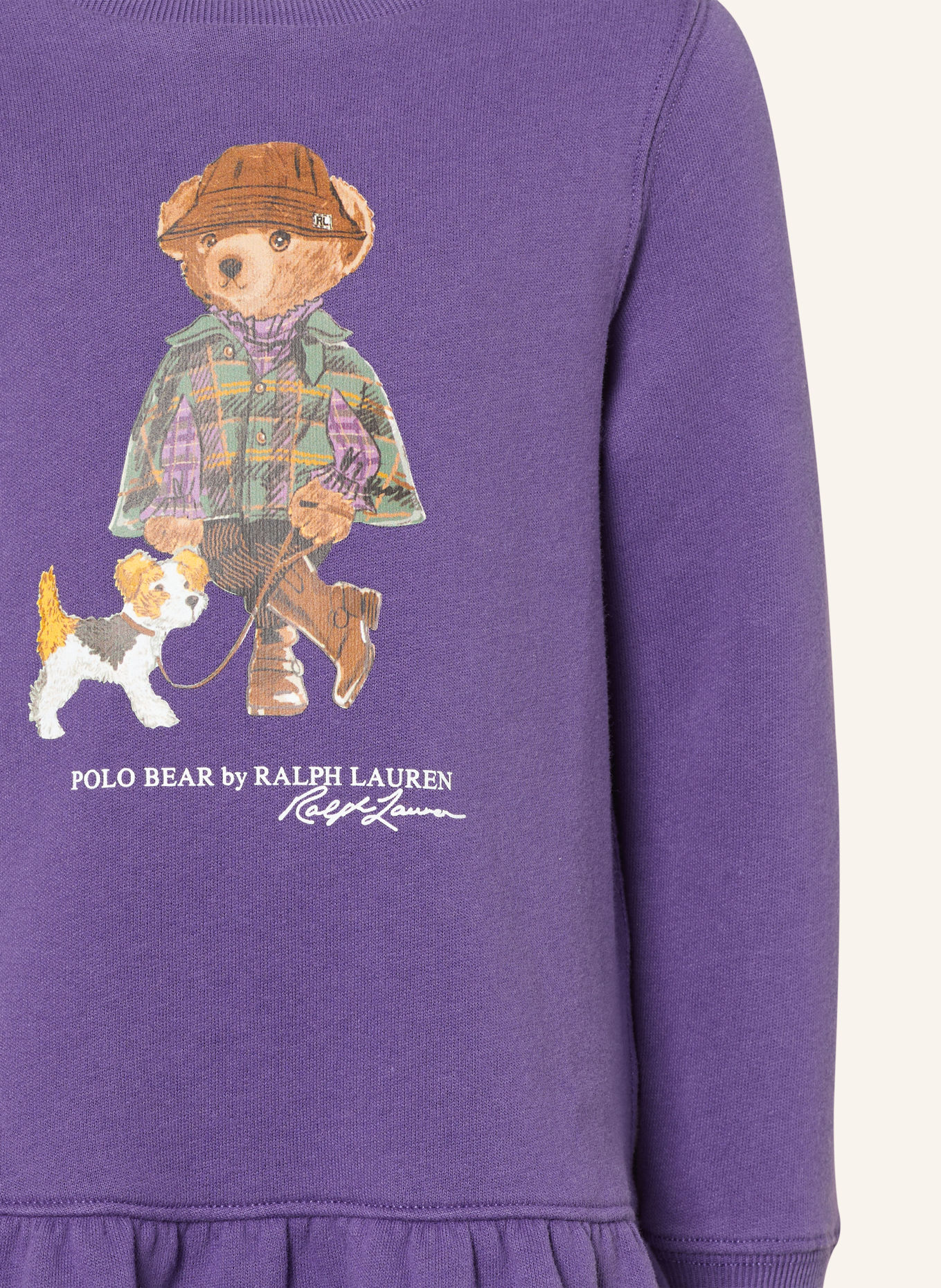 POLO RALPH LAUREN Sweatjurk: PAARS / BRUIN / DONKERGROEN