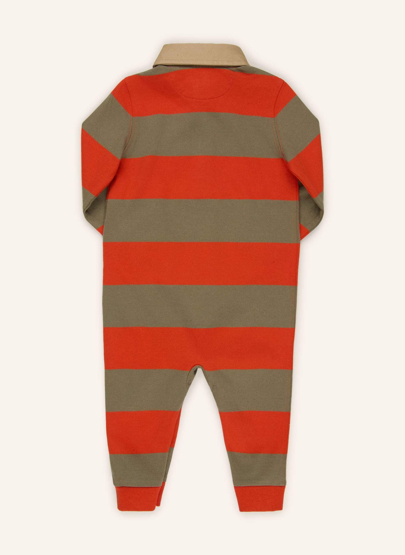 POLO RALPH LAUREN Romper: RED / KHAKI