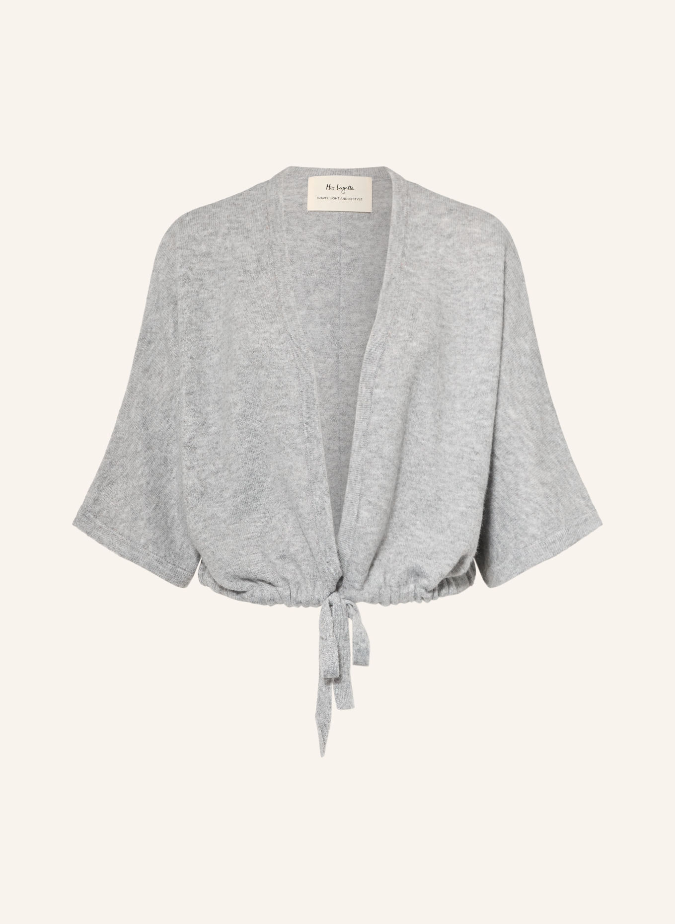 Miss Lagotte Vest met 3/4-mouwen: LICHTGRIJS