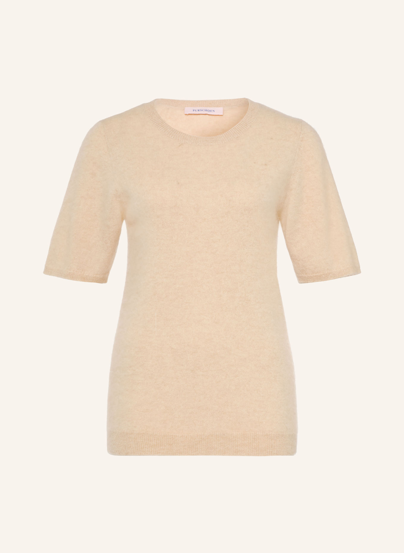 PURSCHOEN Strickshirt PISA aus Cashmere: CREME