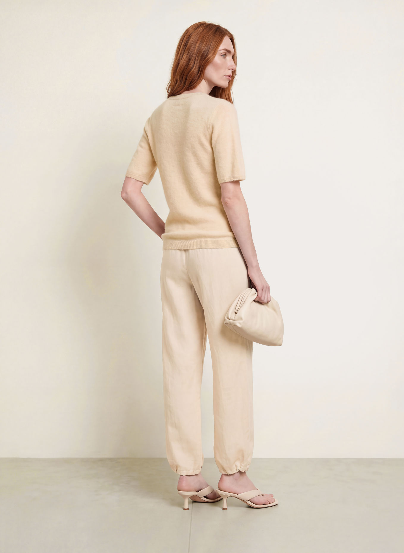 PURSCHOEN Strickshirt PISA aus Cashmere: CREME