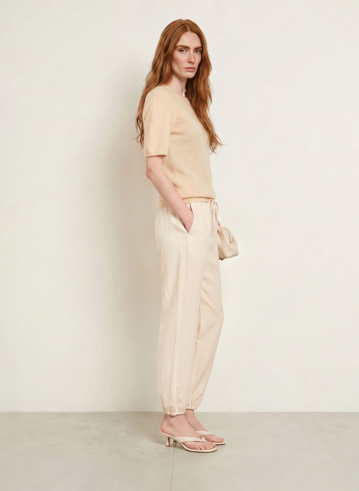 PURSCHOEN Strickshirt PISA aus Cashmere: CREME