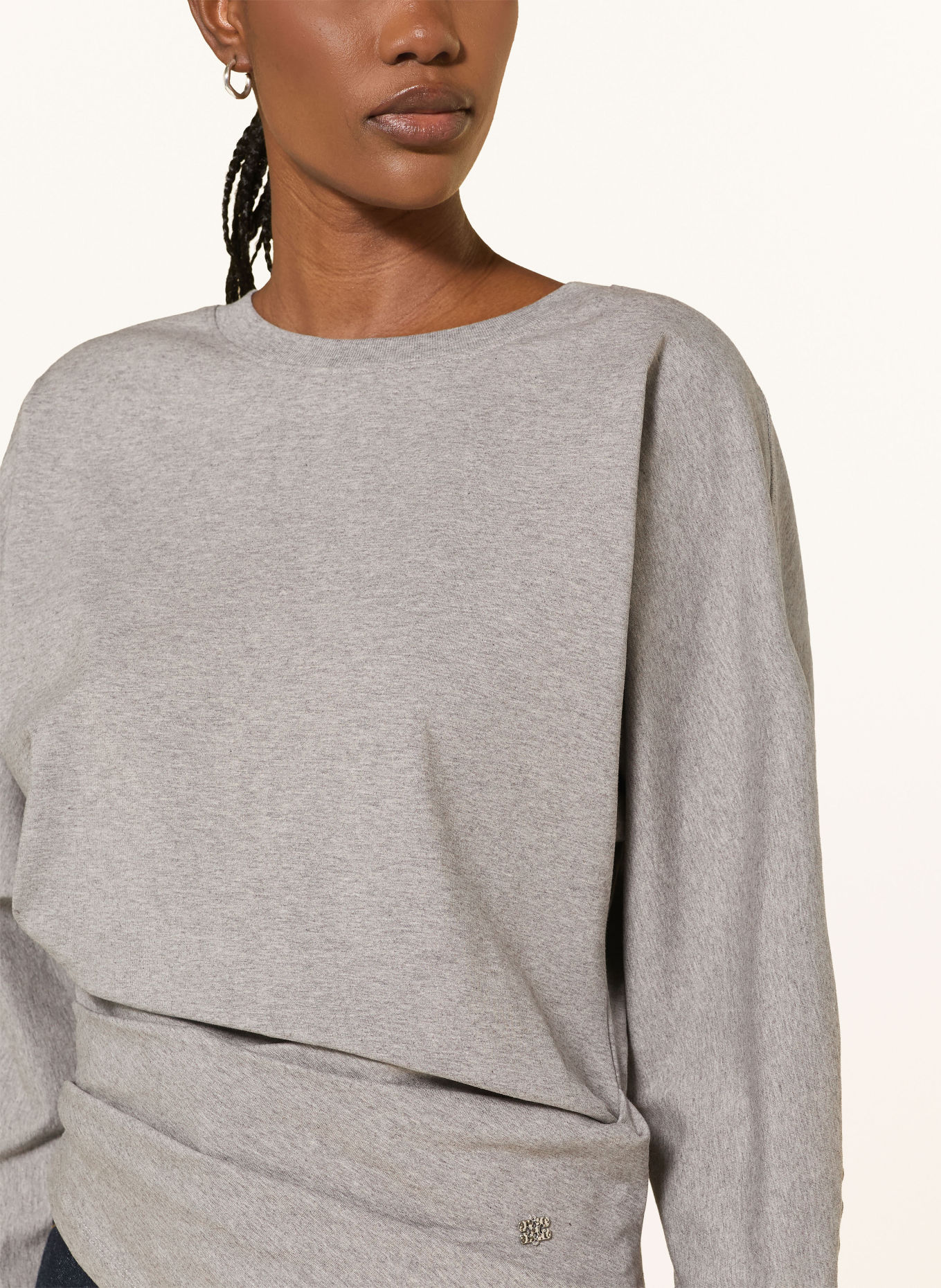 GANNI Longsleeve: GRIJS