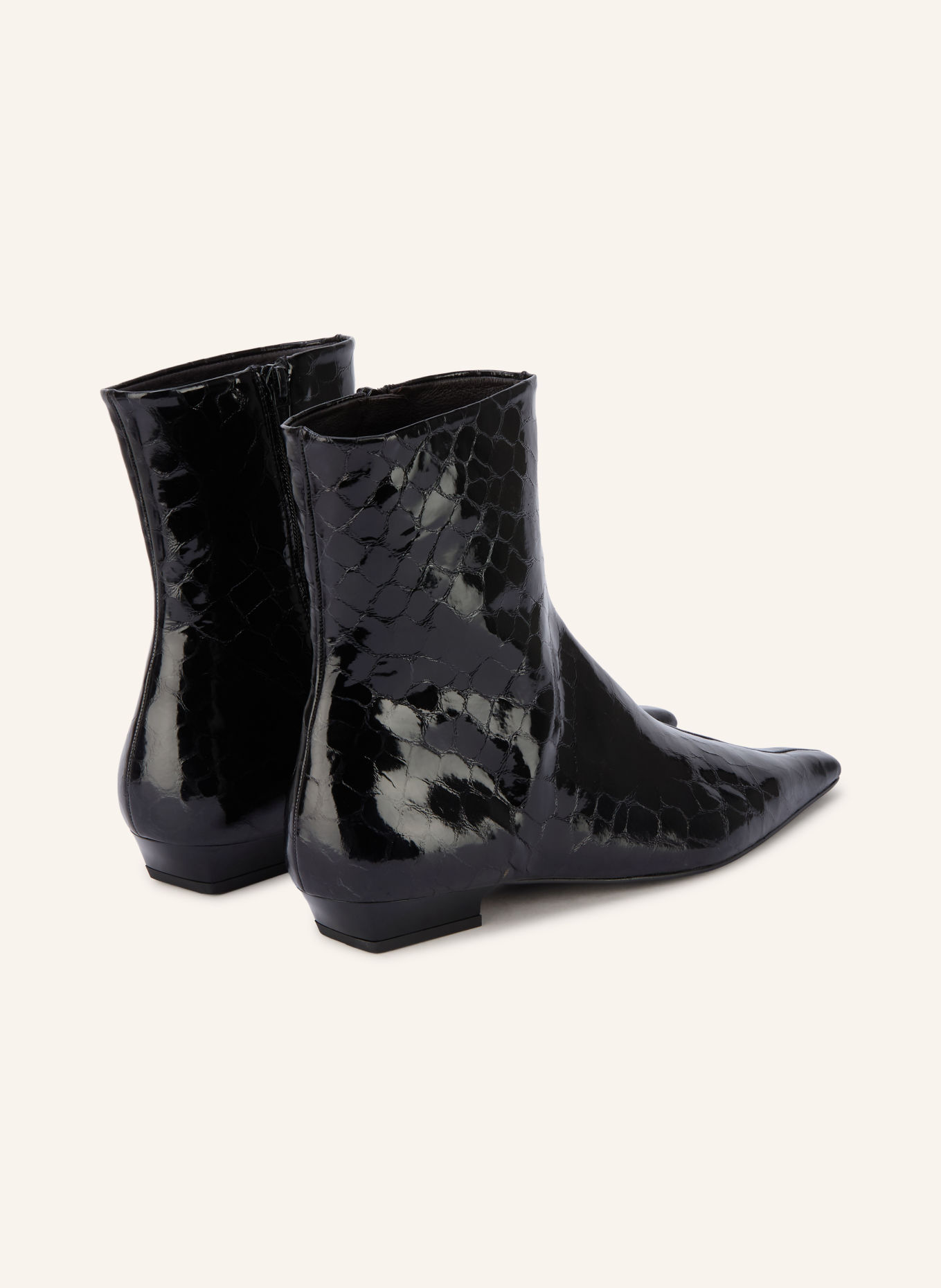 ZINDA Lackstiefeletten MOLLY: SCHWARZ