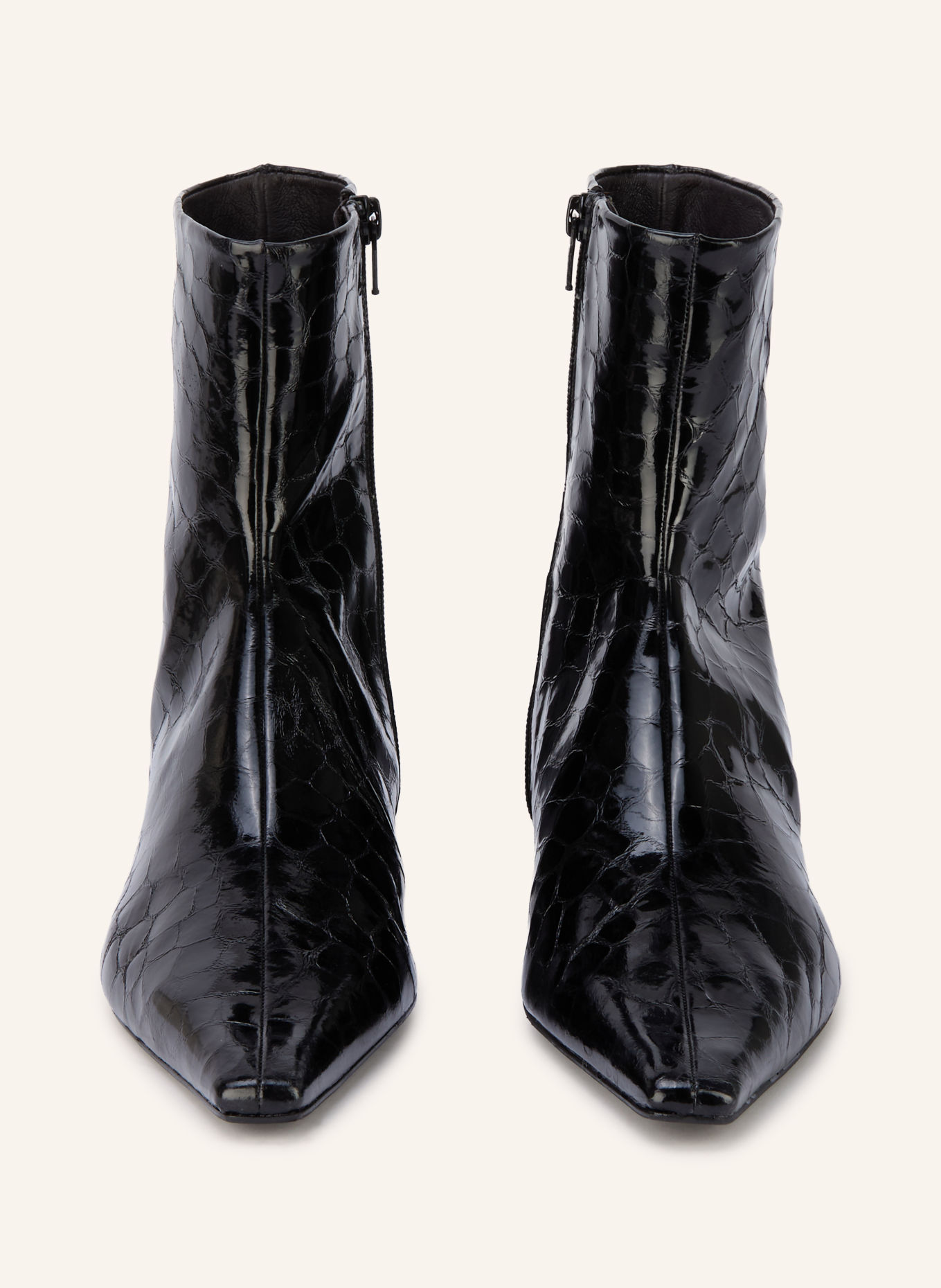 ZINDA Lackstiefeletten MOLLY: SCHWARZ