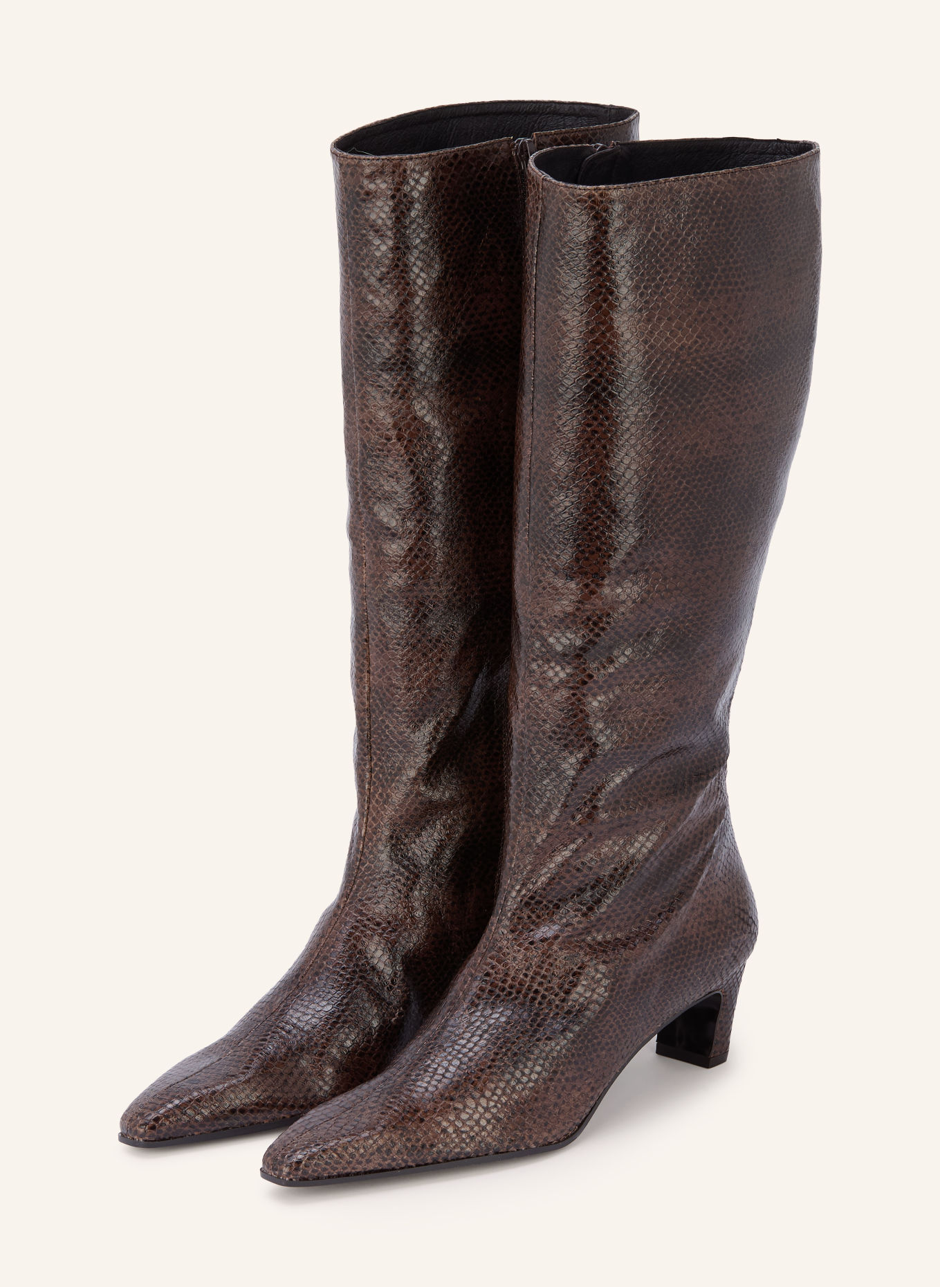 ZINDA NINA Boots: DARK BROWN