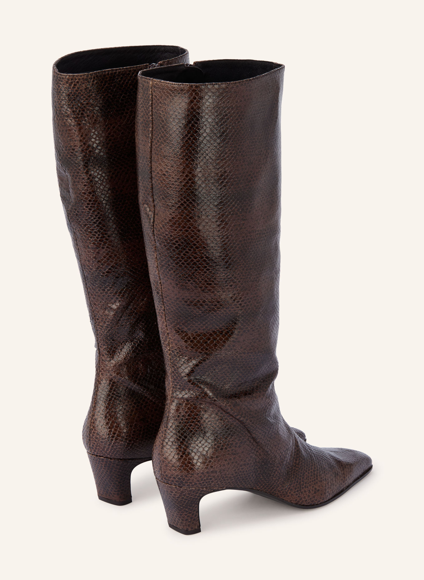 ZINDA NINA Boots: DARK BROWN