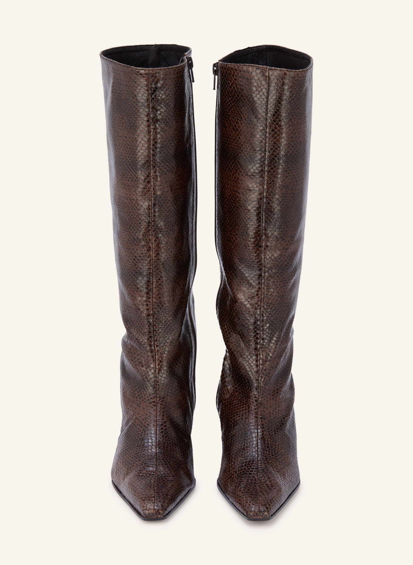 ZINDA NINA Boots: DARK BROWN