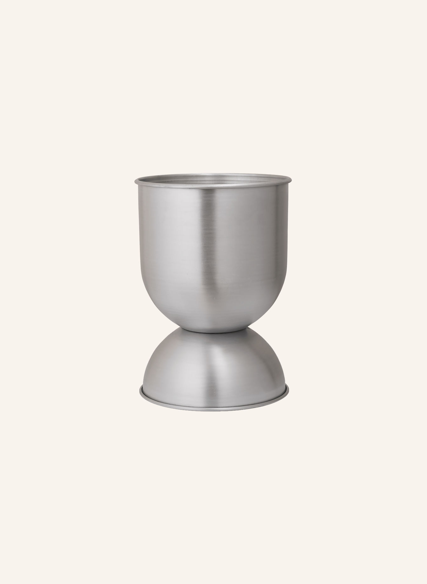 Ferm LIVING Blomsterpotte HOURGLASS SMALL: SØLV