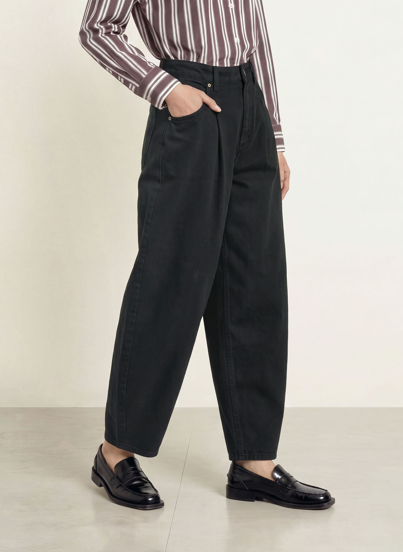co'couture Barrel Jeans AKIRACC: 65001 BLACK