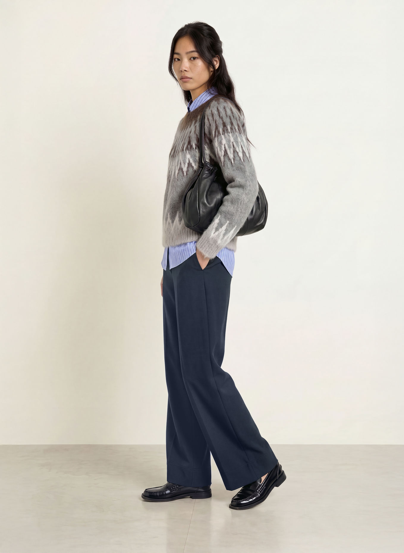 co'couture Marlene kalhoty LUNACC: TMAVĚ MODRÁ