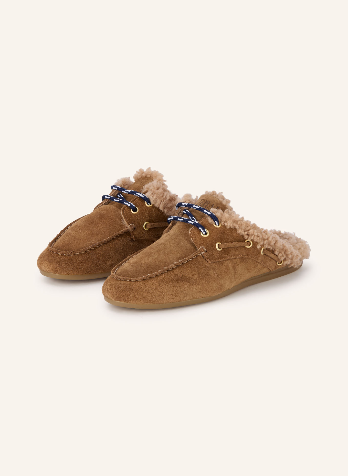 Toral Mules BLANCHE: COGNAC