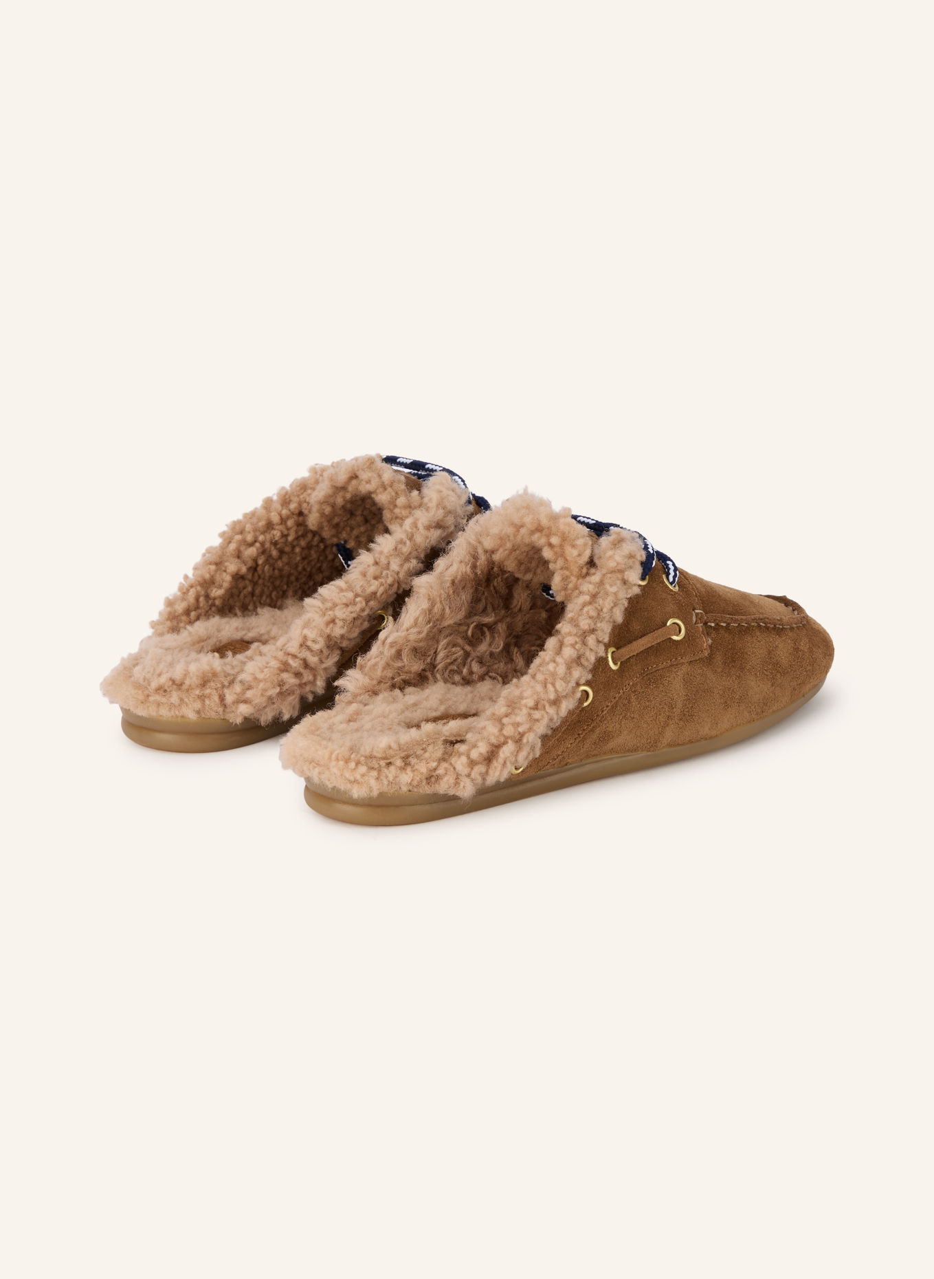 Toral Mules BLANCHE: COGNAC