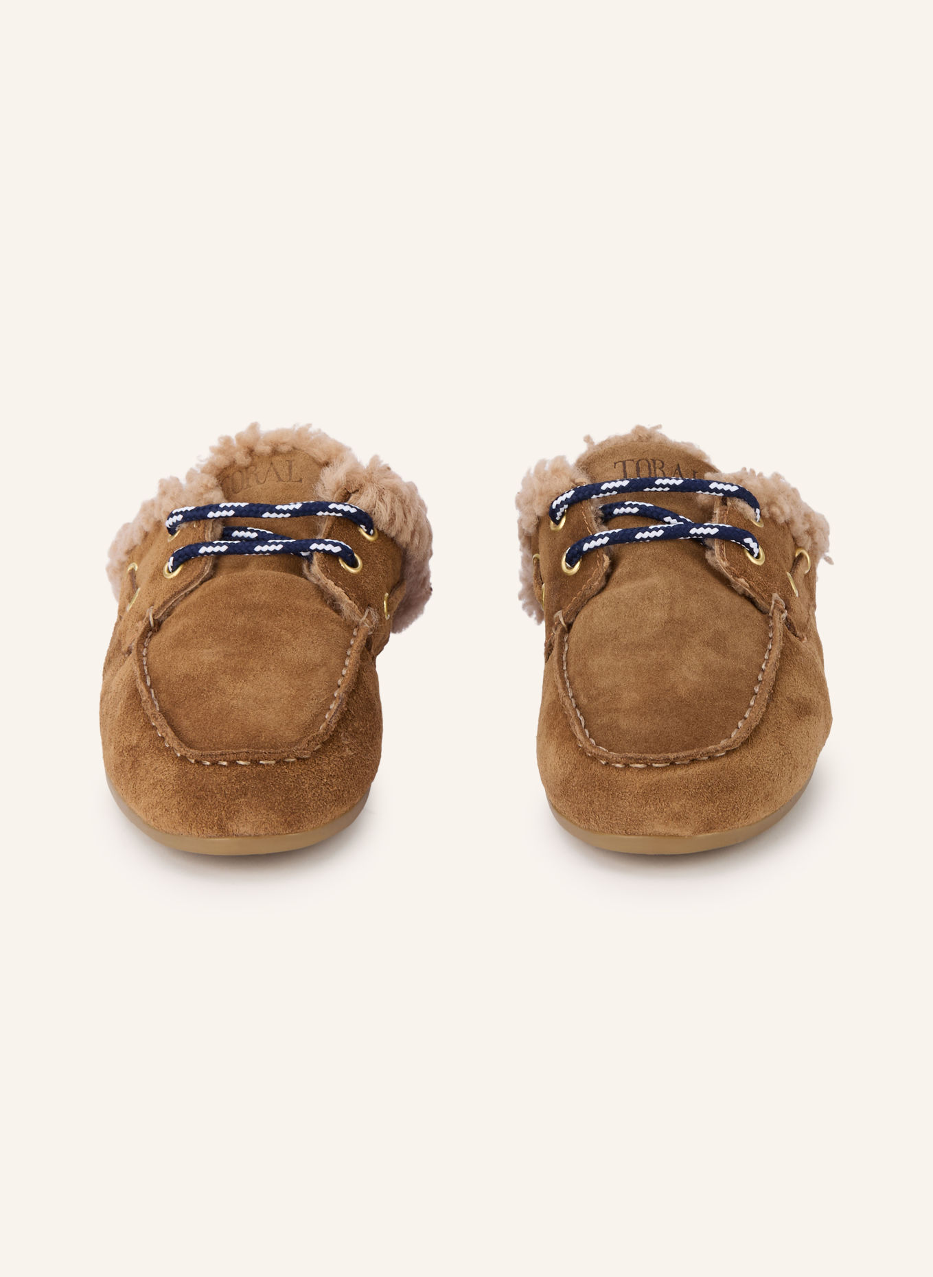 Toral Mules BLANCHE: COGNAC