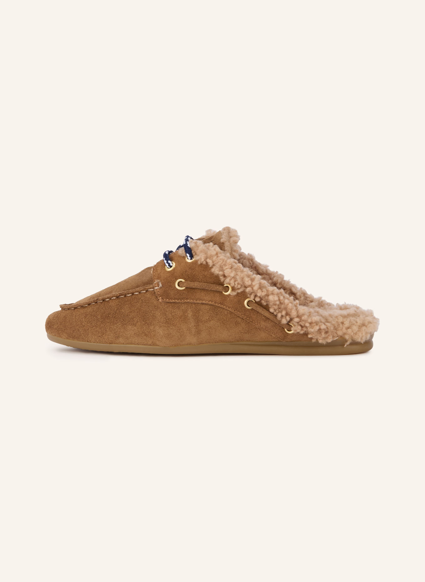 Toral Mules BLANCHE: COGNAC