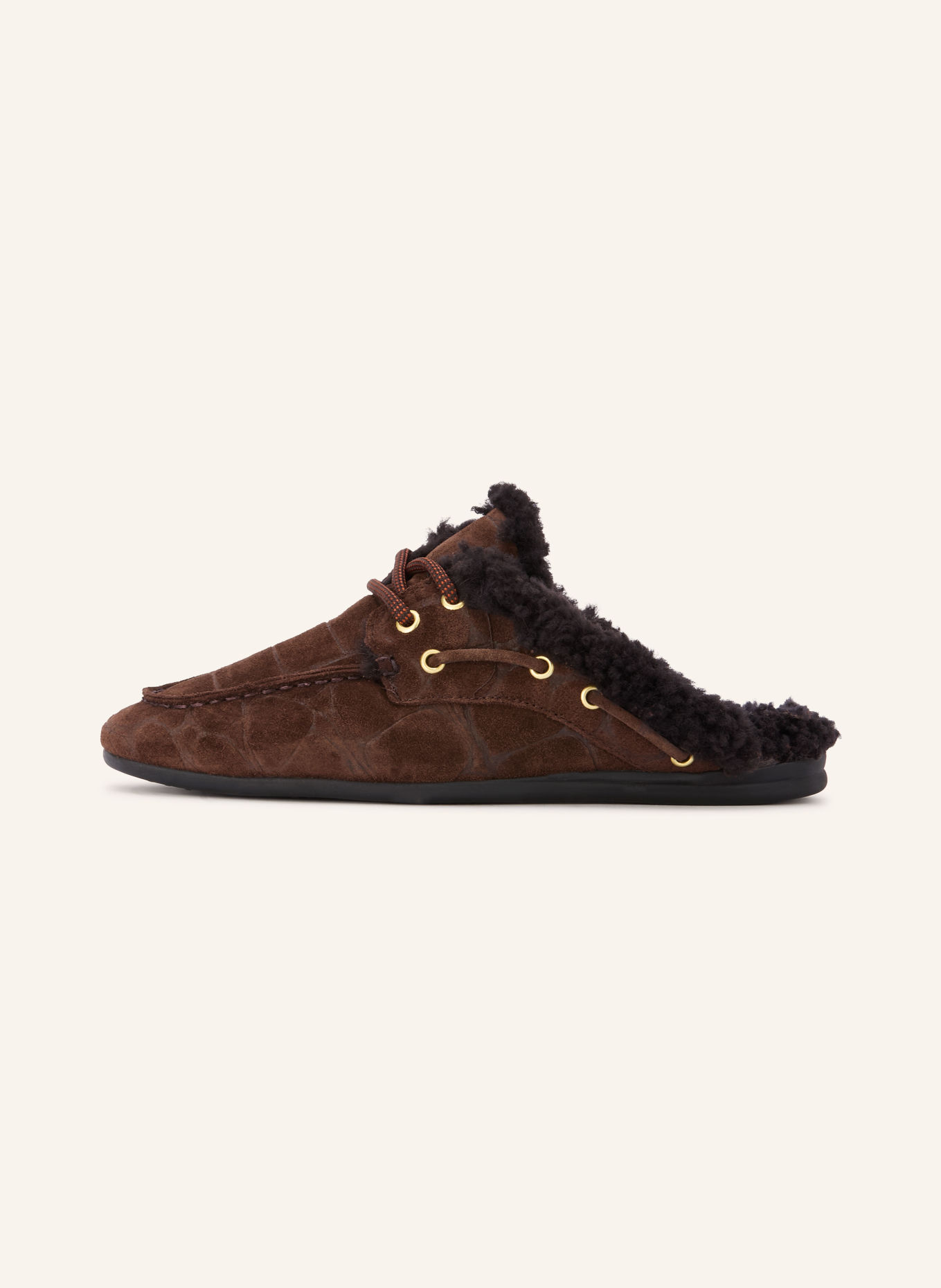 Toral BLANCHE Mules: DARK BROWN