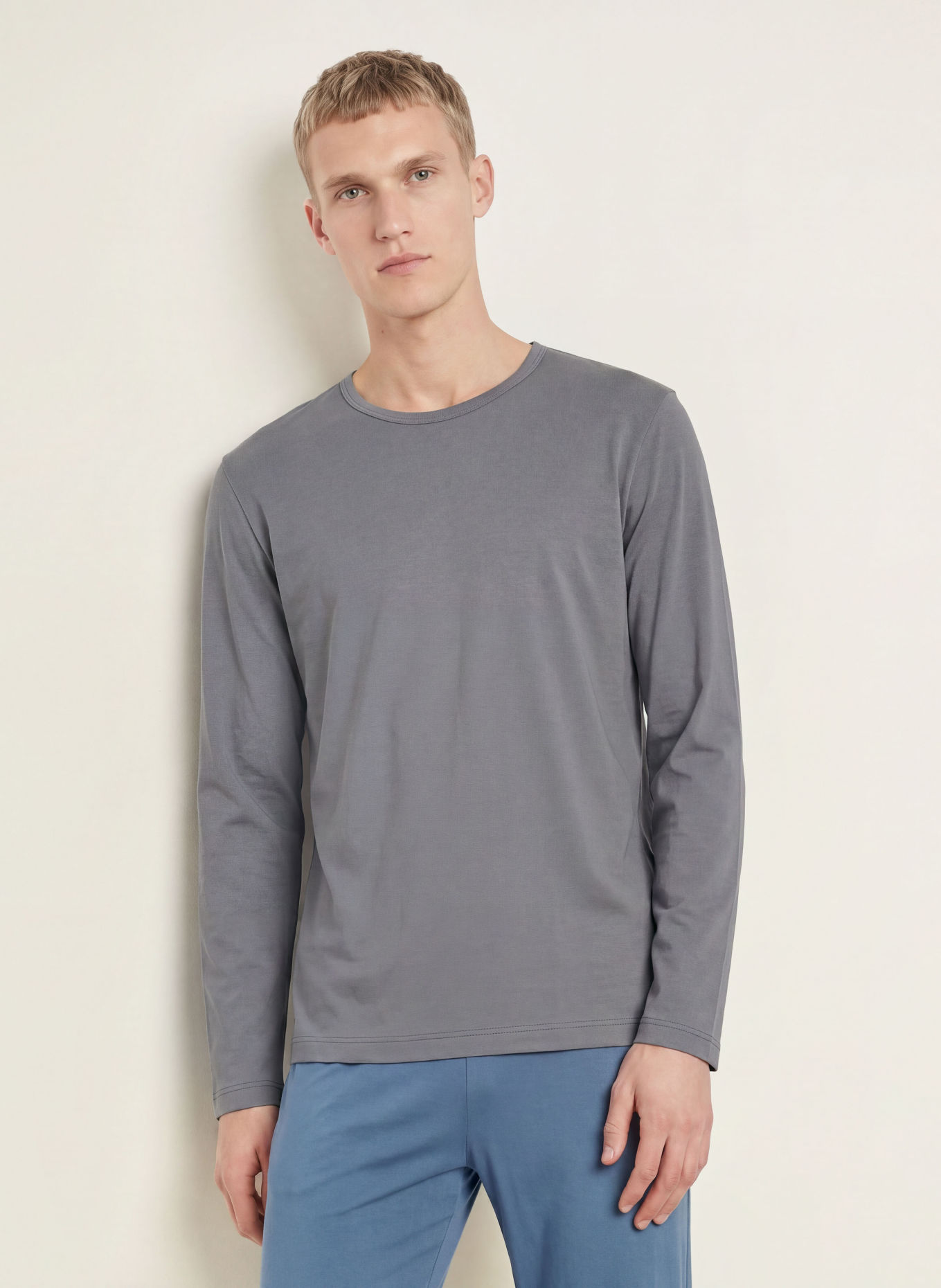 CALIDA RMX SLEEP LOUNGE Pajama shirt: GRAY