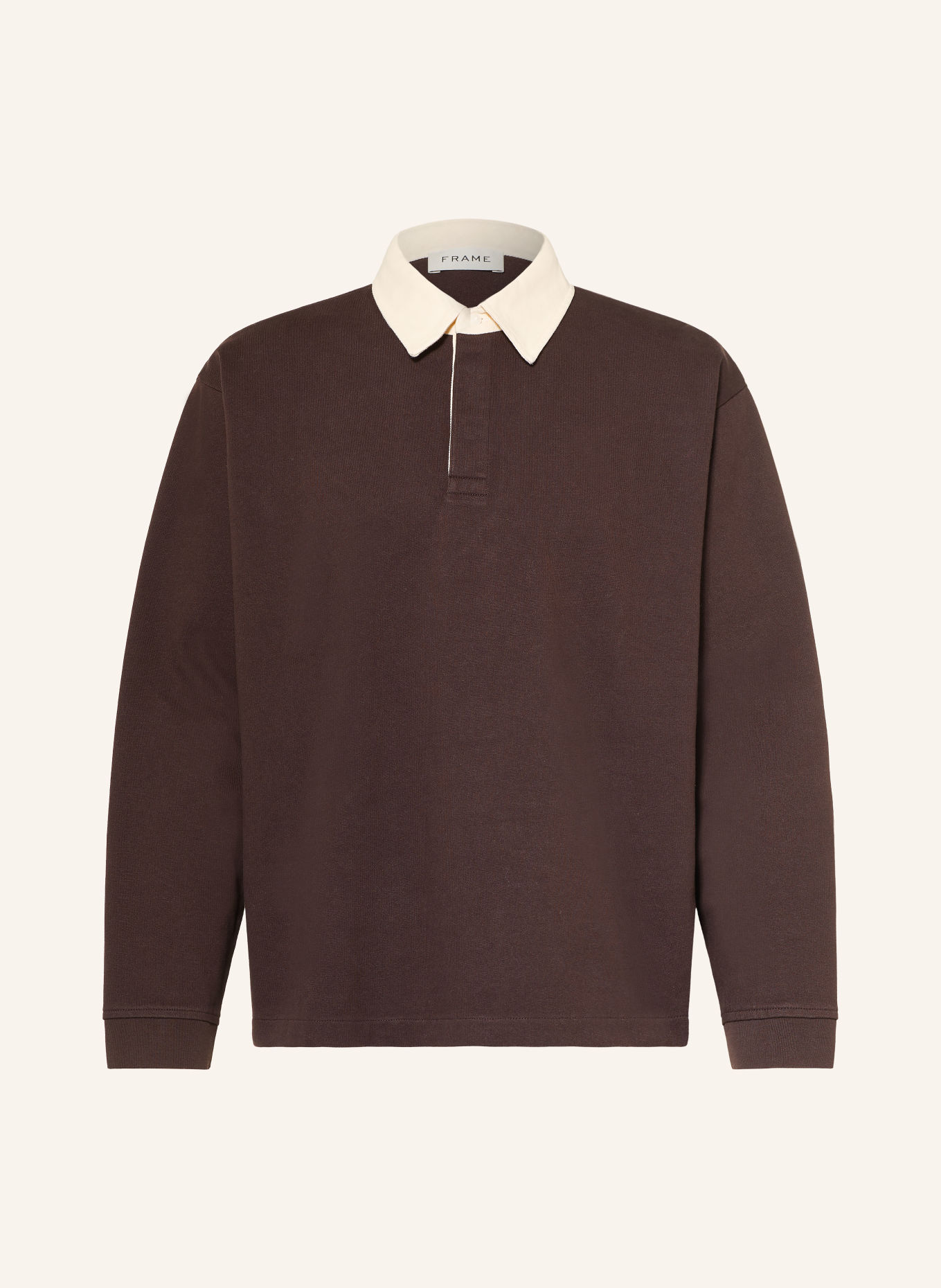 FRAME Tricou de rugby: MARO ÎNCHIS / CREM