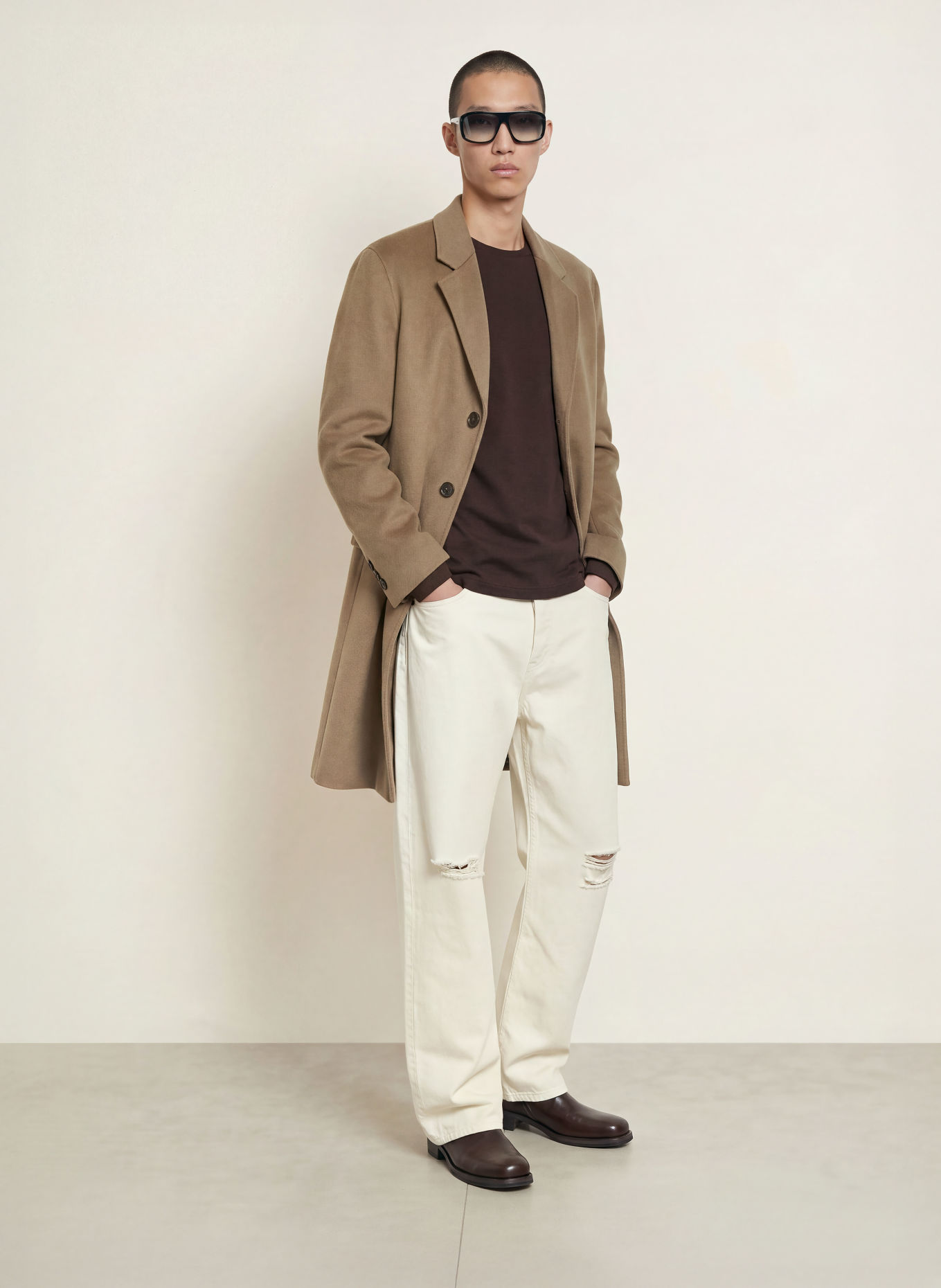 FRAME Longsleeve DUO FOLD: DUNKELBRAUN