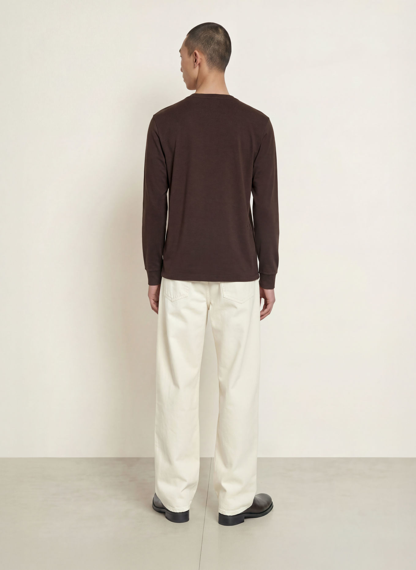 FRAME Longsleeve DUO FOLD: DUNKELBRAUN