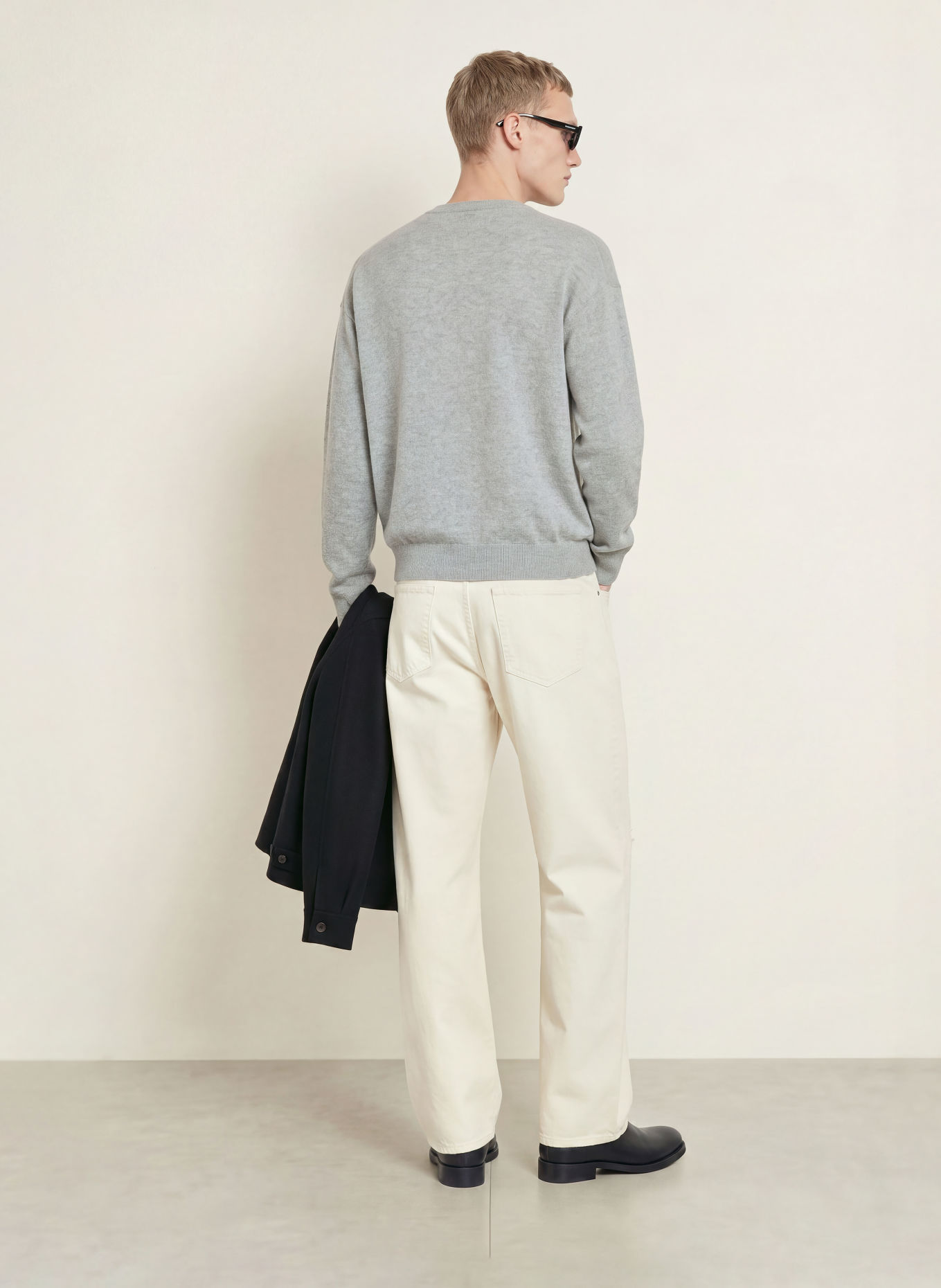 FRAME Cashmere-Pullover: GRAU