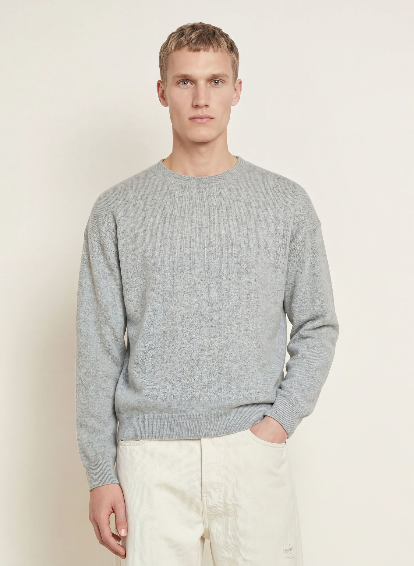 FRAME Cashmere-Pullover: GRAU