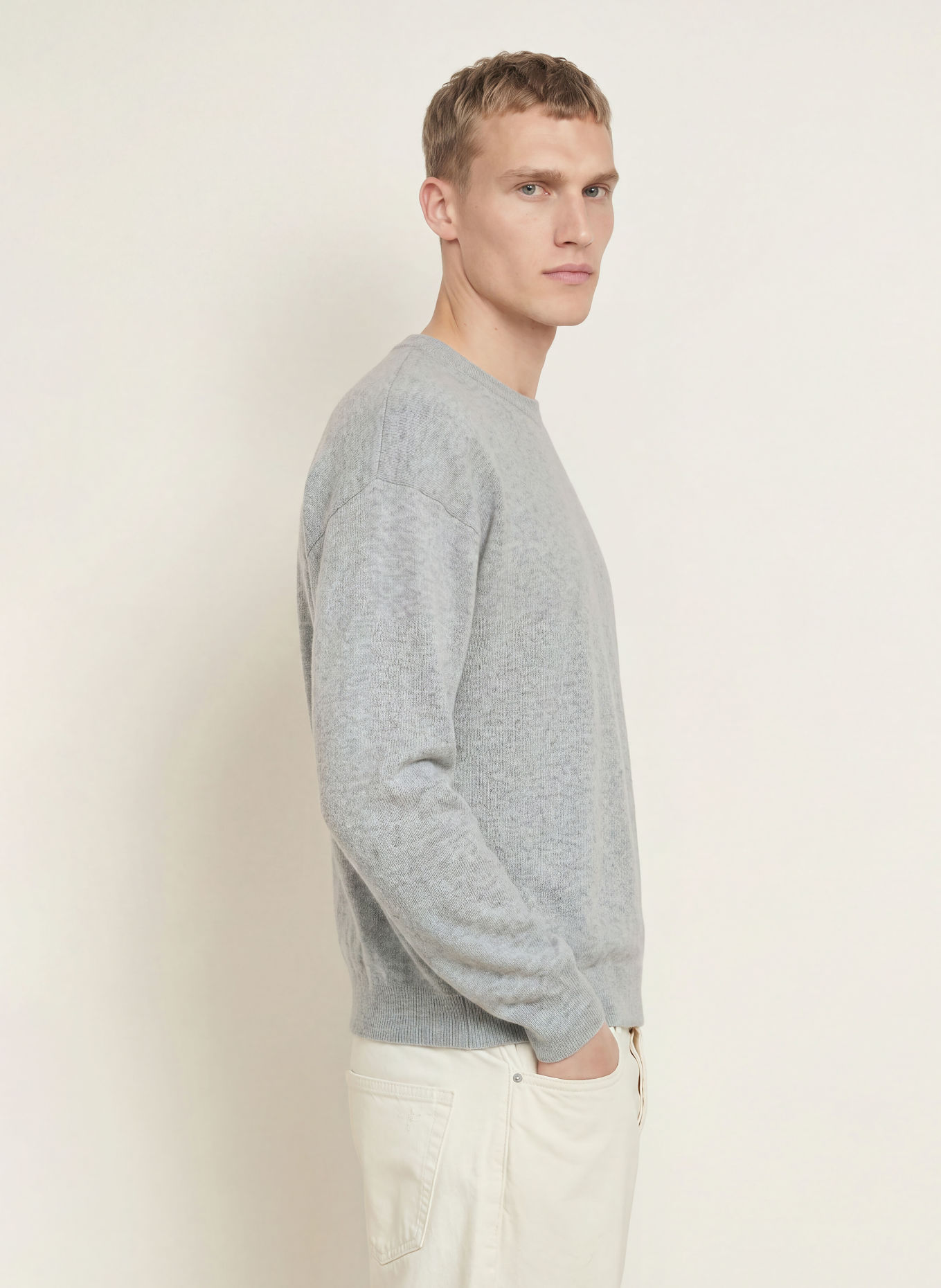 FRAME Cashmere-Pullover: GRAU