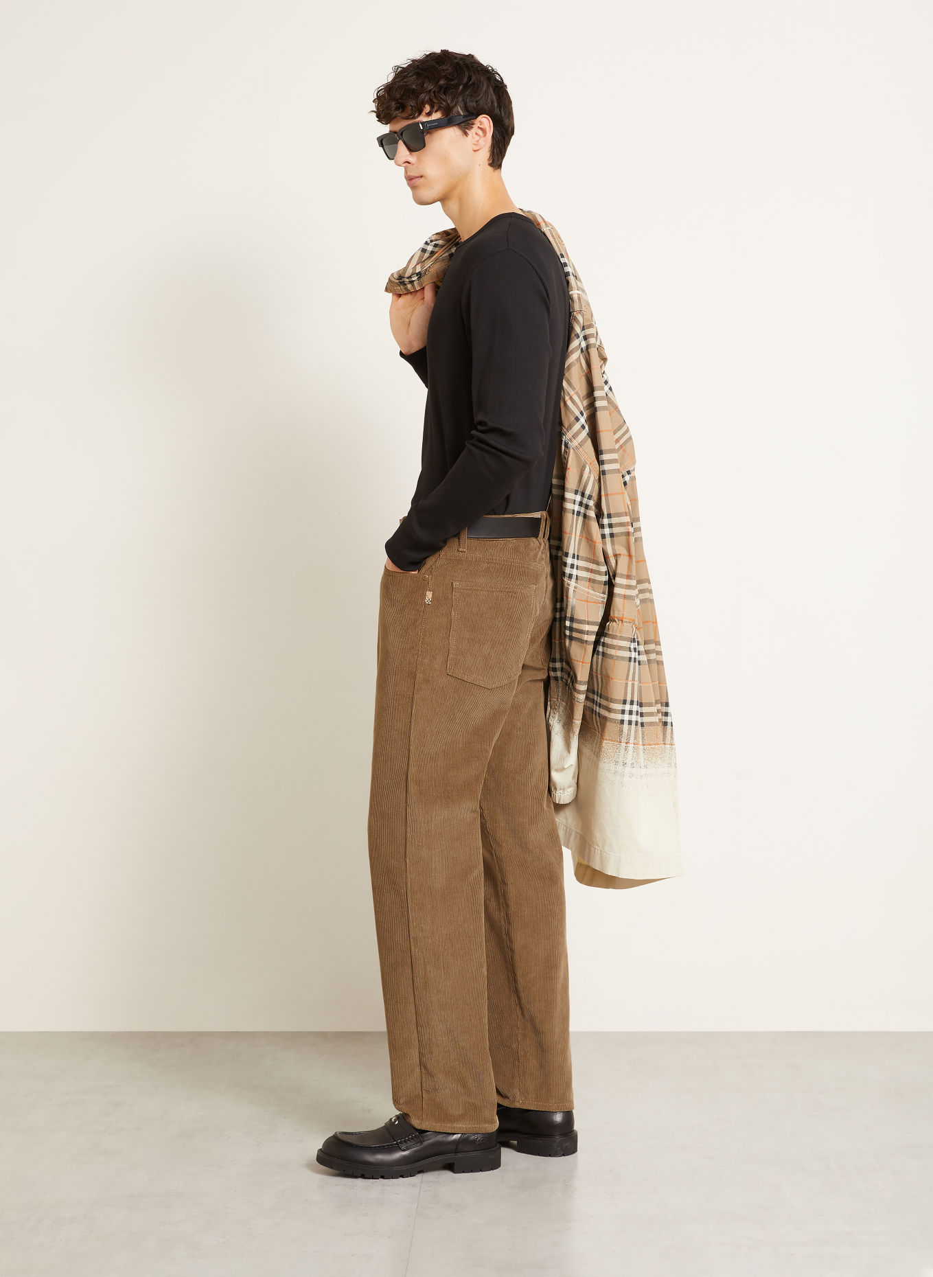 BURBERRY DANNY Cord Pants, Regular Fit: A4646 SEPIA BROWN