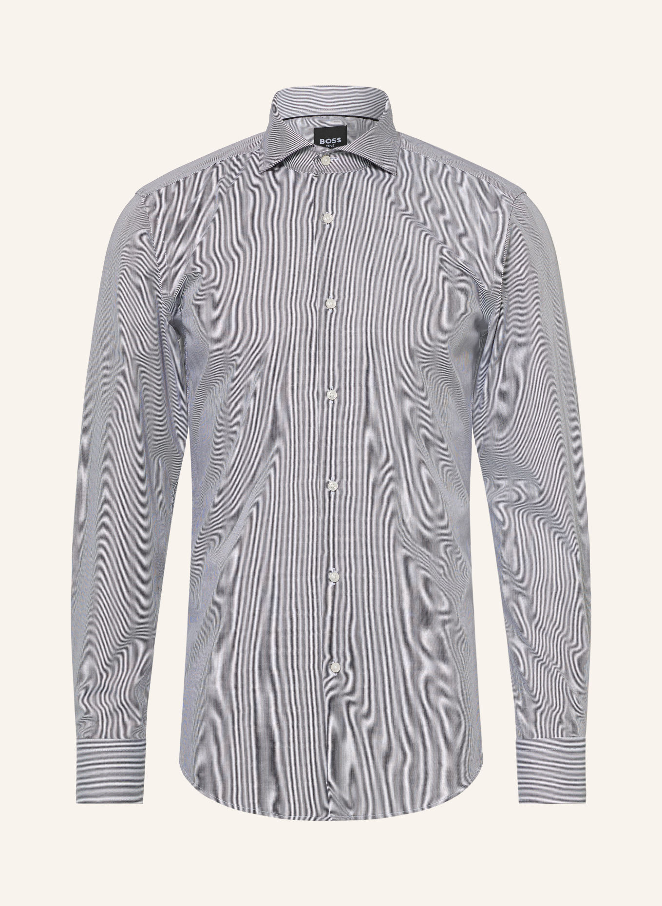 BOSS Koszula HANK Slim Fit: CZARNY / BIAŁY