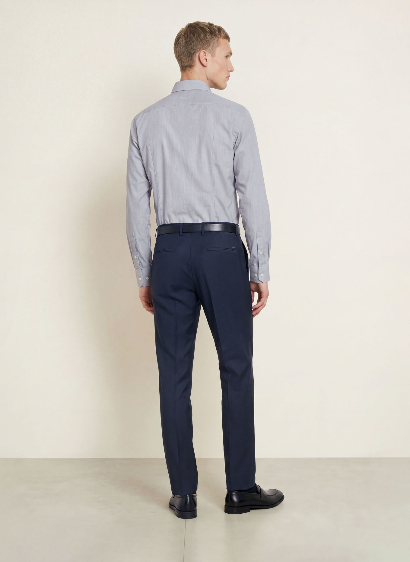 BOSS Koszula HANK Slim Fit: CZARNY / BIAŁY