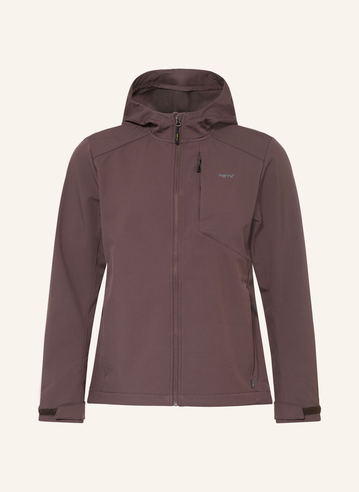 me°ru' BORDEAUX Softshell jacket: BROWN