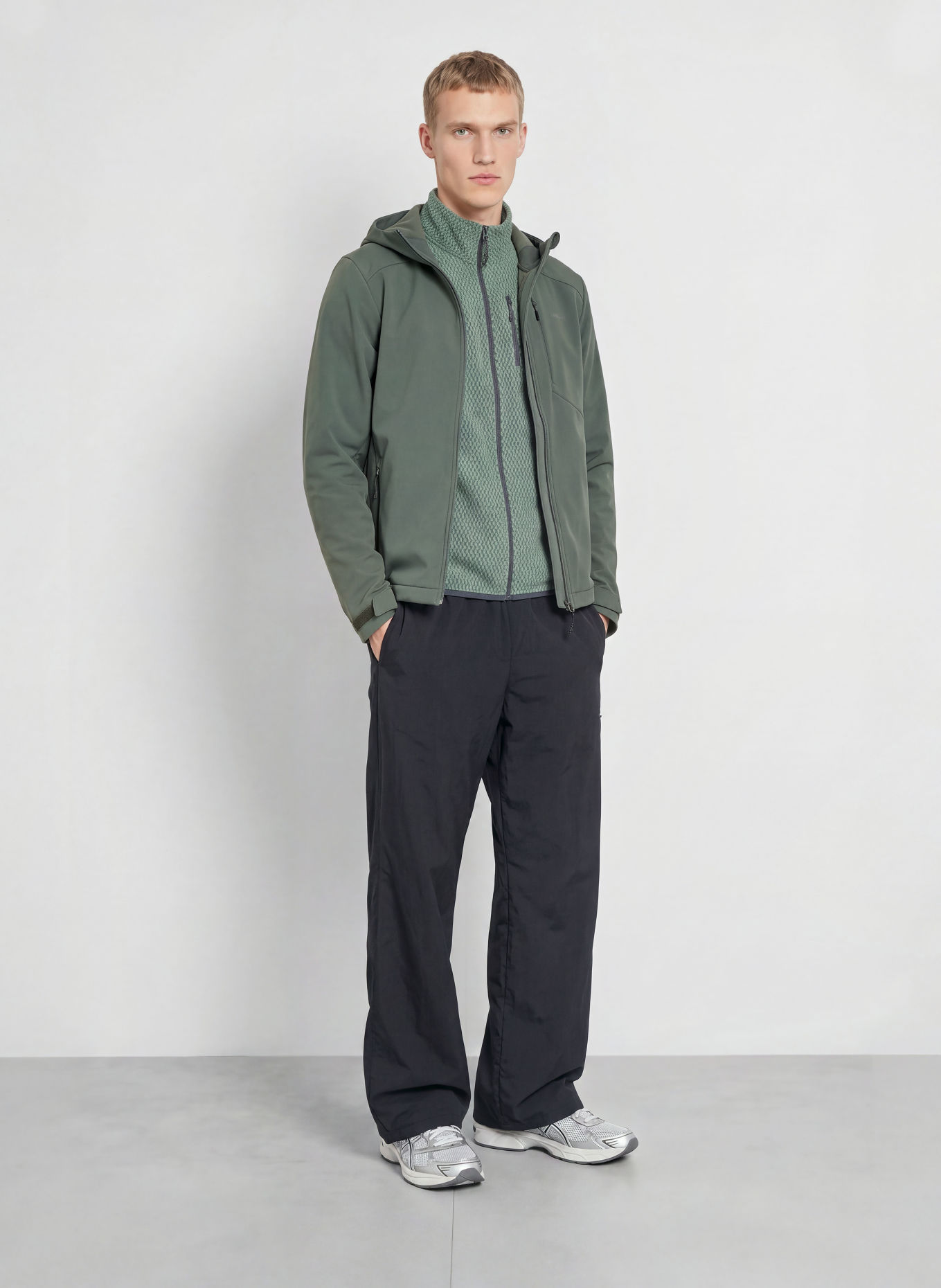 me°ru' Jachetă Softshell BORDEAUX: VERDE