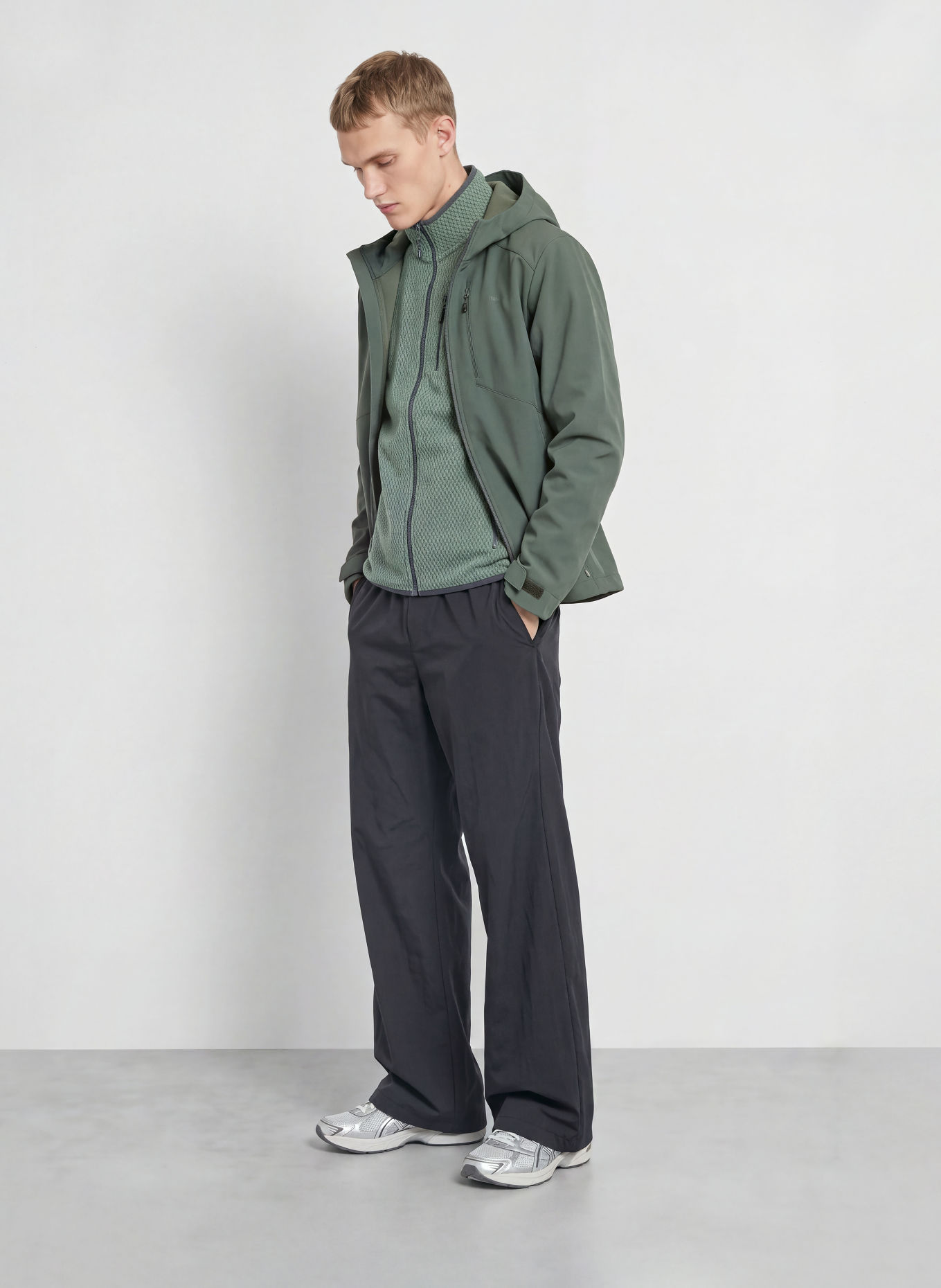 me°ru' Jachetă Softshell BORDEAUX: VERDE