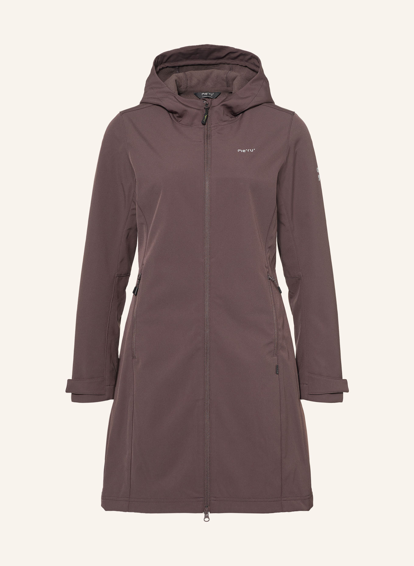 me°ru' Softshell-Mantel BORDEAUX: DUNKELBRAUN