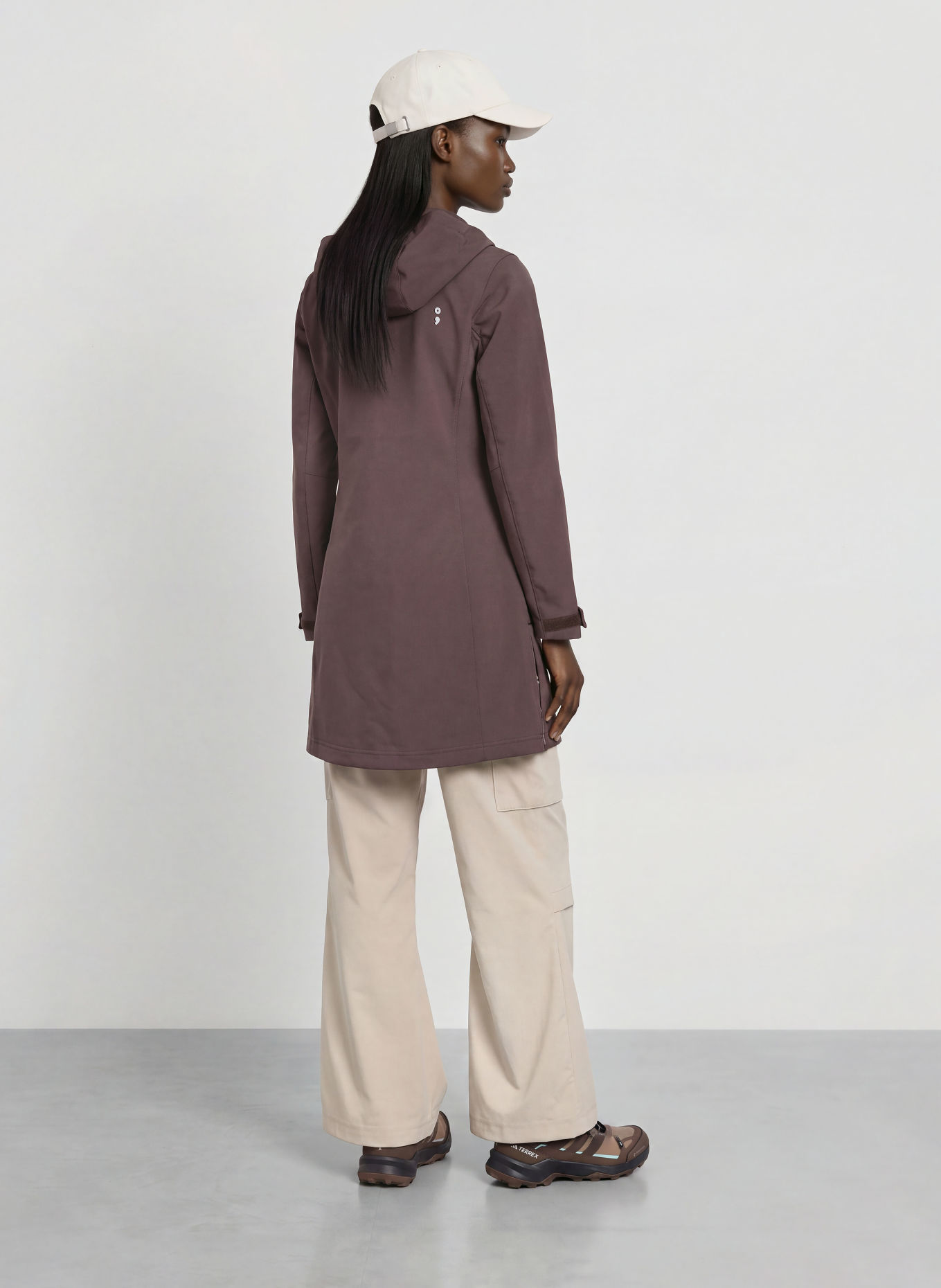 me°ru' Softshell-Mantel BORDEAUX: DUNKELBRAUN