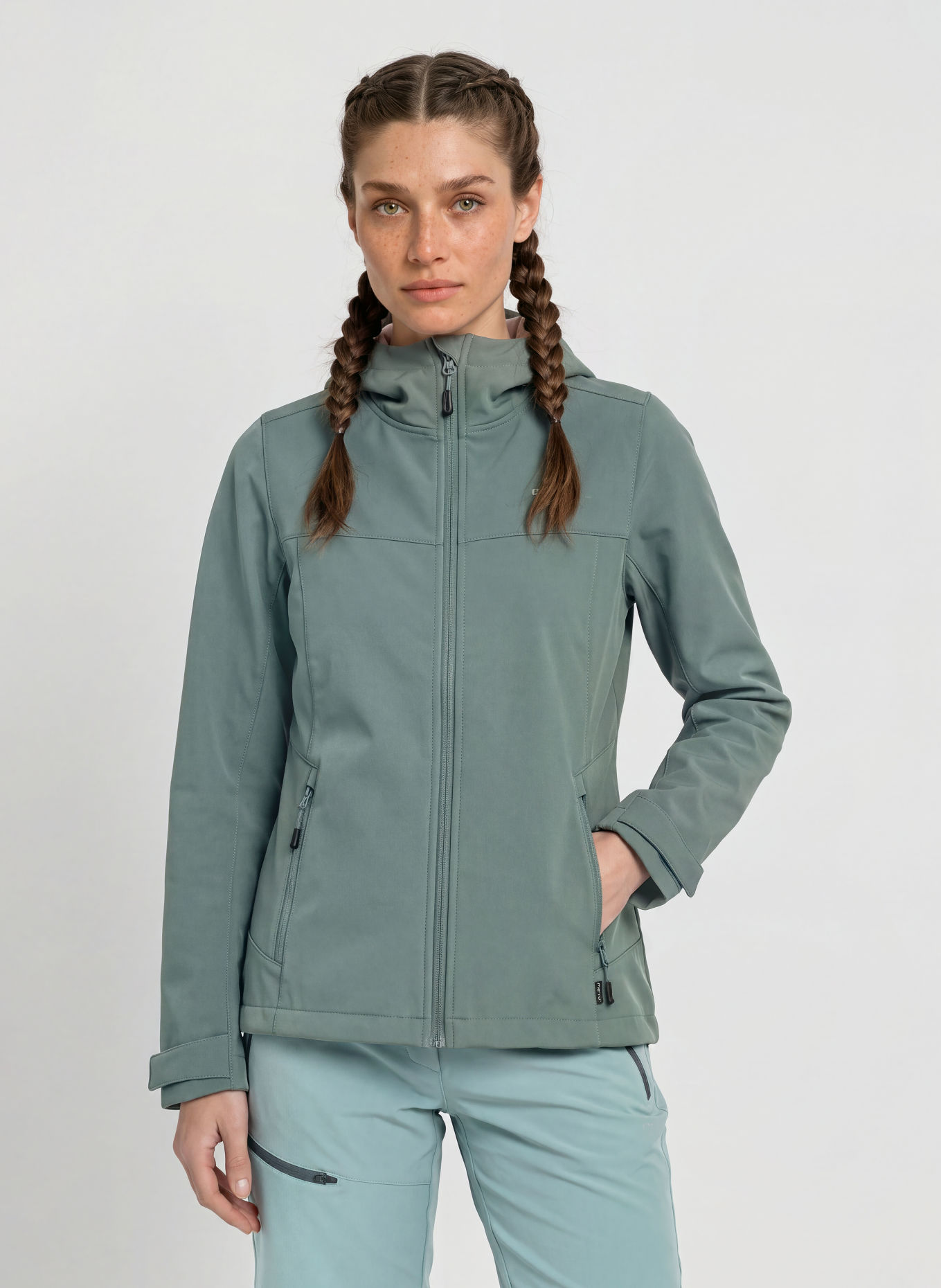 me°ru' Softshelljas BORDEAUX: GROEN