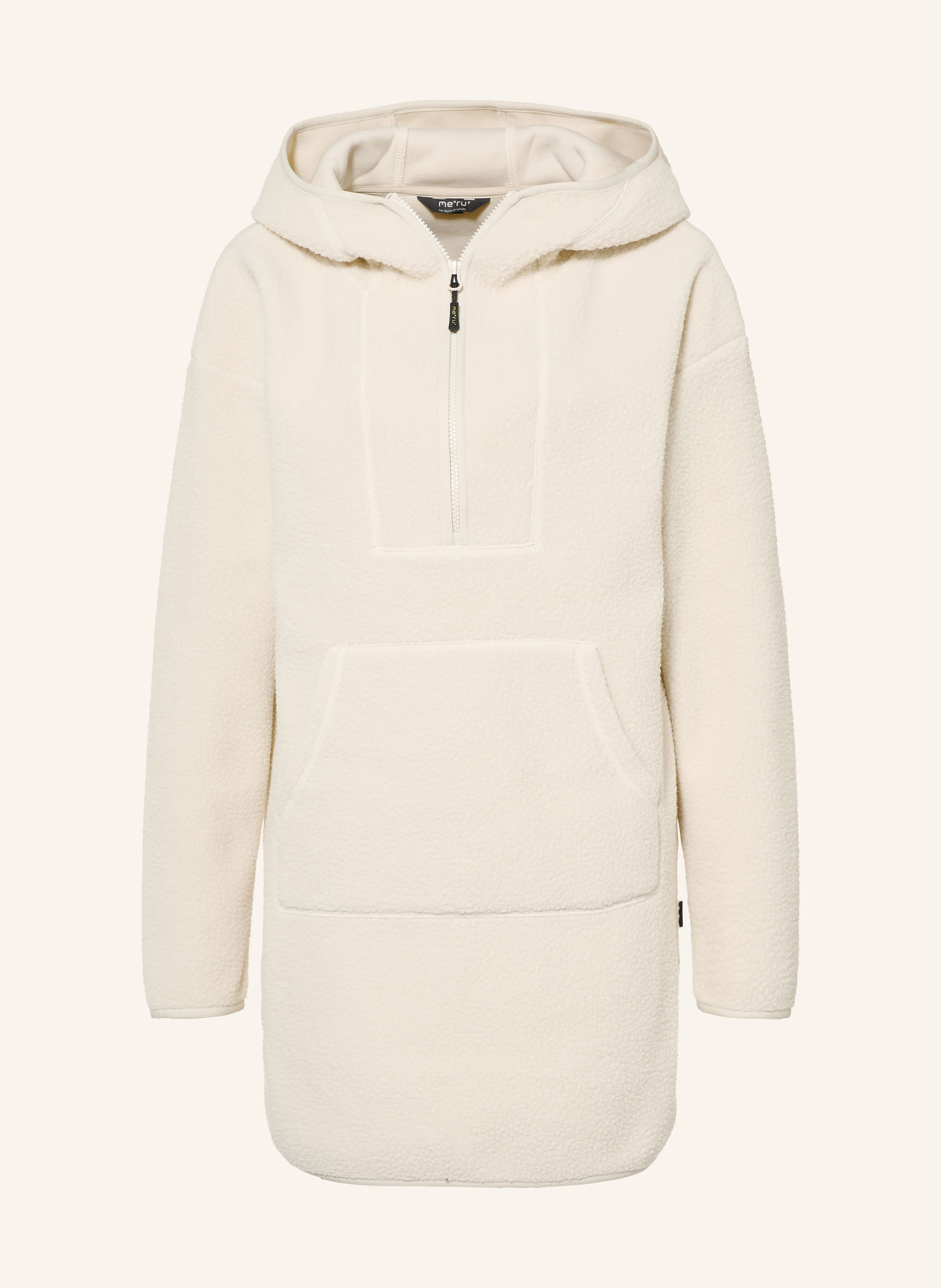 me°ru' QUIMPER Fleece hoodie: ECRU