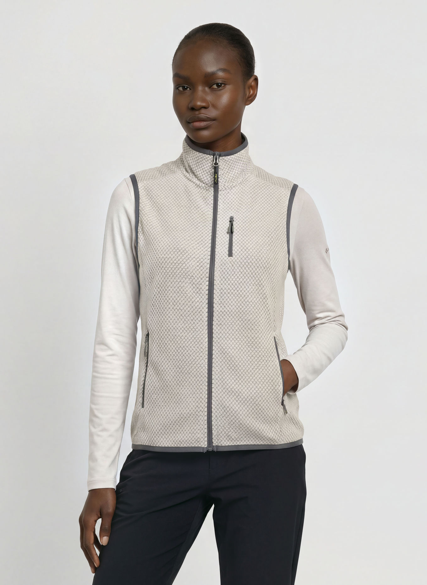 me°ru' Fleece bodywarmer AJACCIO: GRIJS
