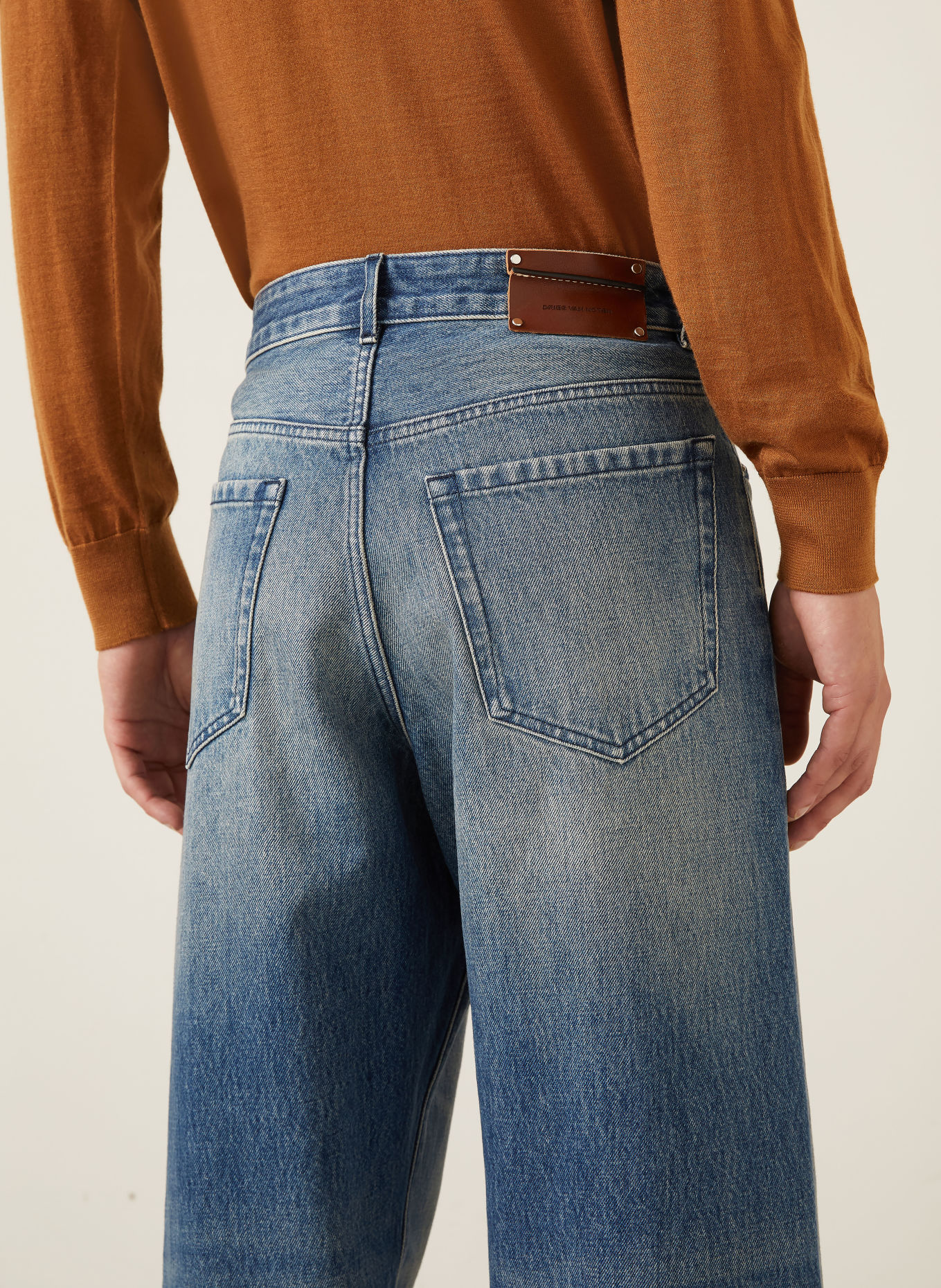 DRIES VAN NOTEN Loose-Fit Jeans: 504 BLUE