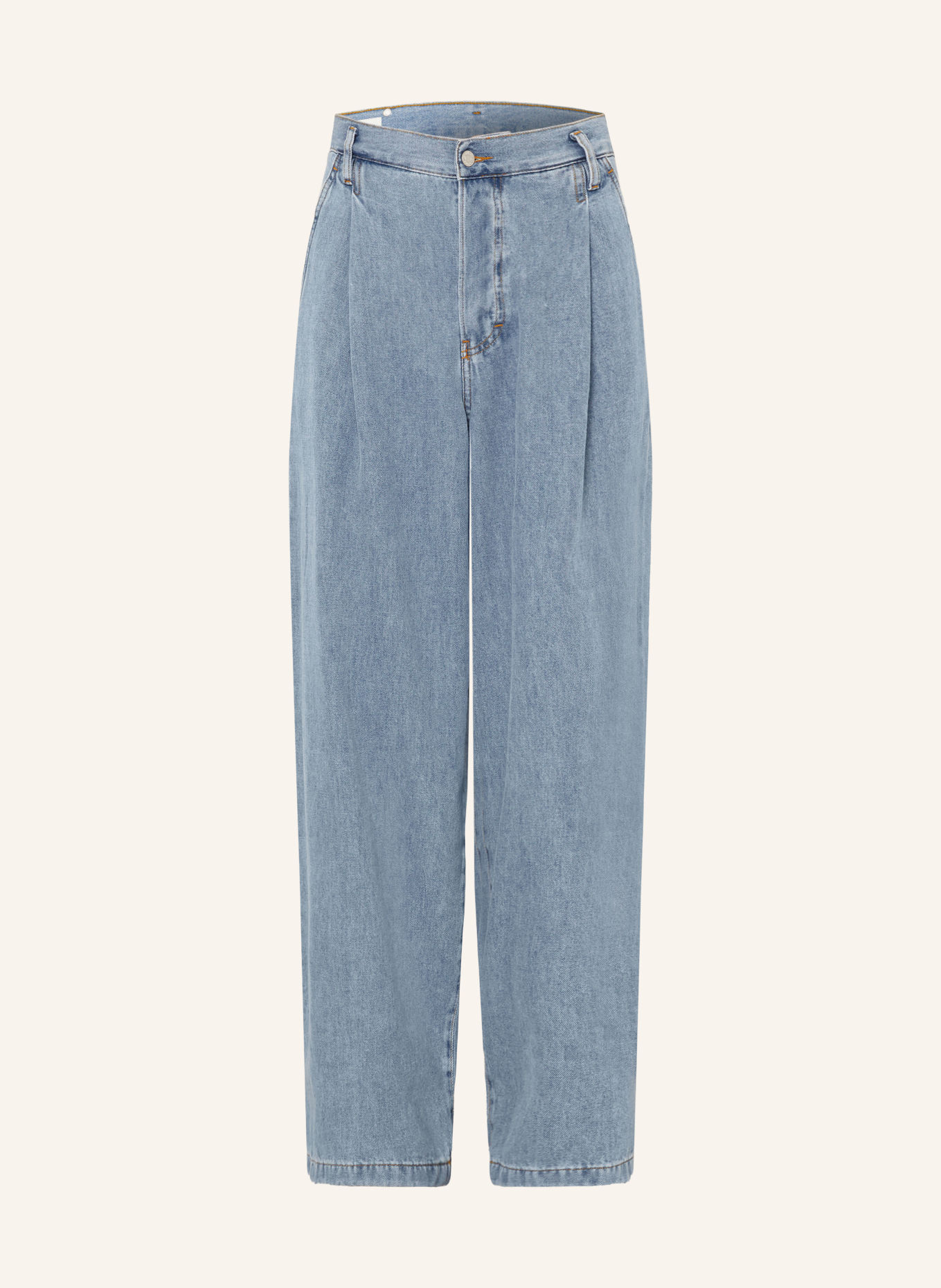 DRIES VAN NOTEN Wide Leg Jeans Regular Fit: 514 LIGHT BLUE